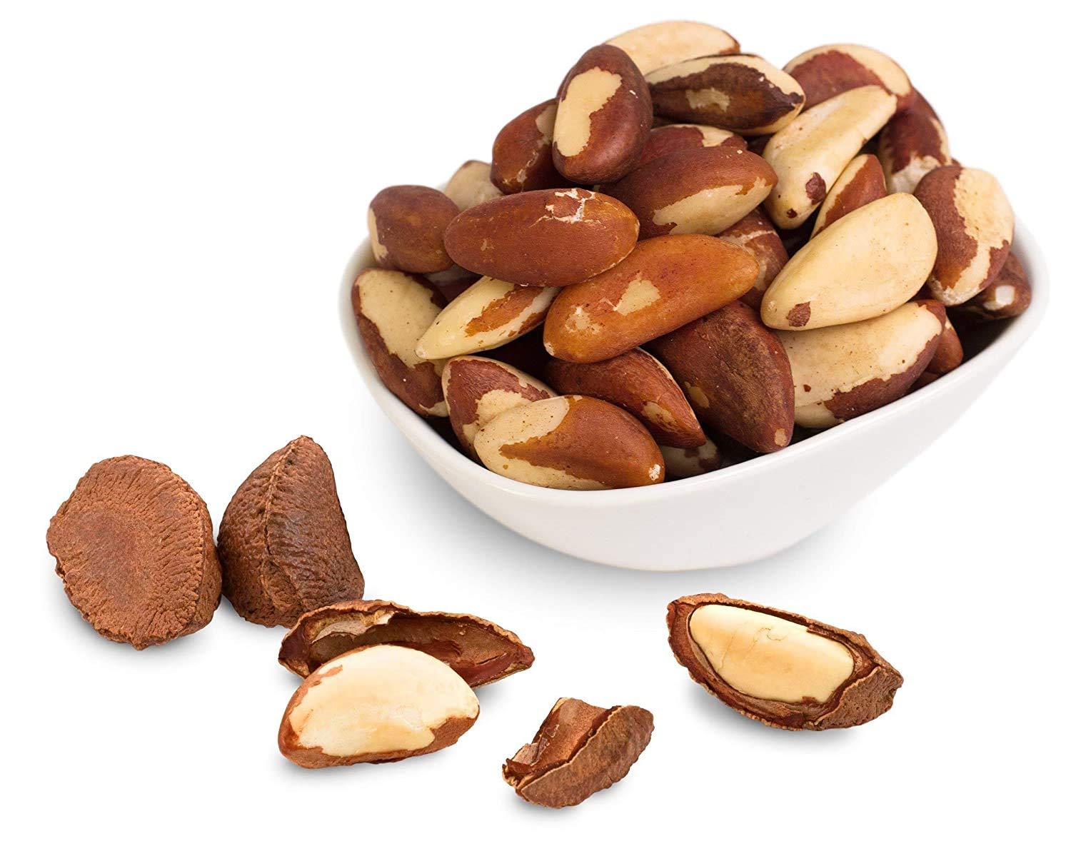 Whole Shelled Raw Brazil Nuts (1 Lb.) Bursting with Natural Flavors