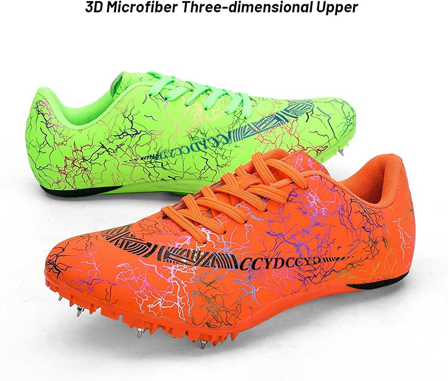 Maylrvjv Men's Women's Track and Field Shoes Racing Jumping Sprint