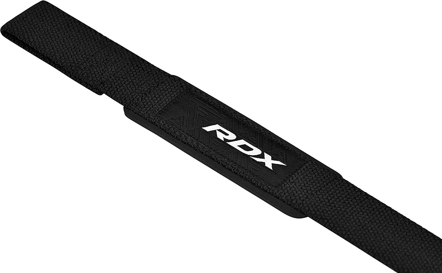RDX Lifting Wrist Straps for Weightlifting, 5MM Neoprene Padded Anti Slip  60CM Hand Bar Support Grips, Strength Training Equipment Heavy Duty Workout  Bodybuilding Powerlifting Gym Fitness, Men Women Black One Size