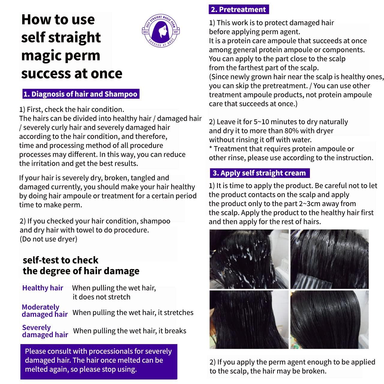 Self Straight Magic Perm at Home Easy Fast Korean Hair