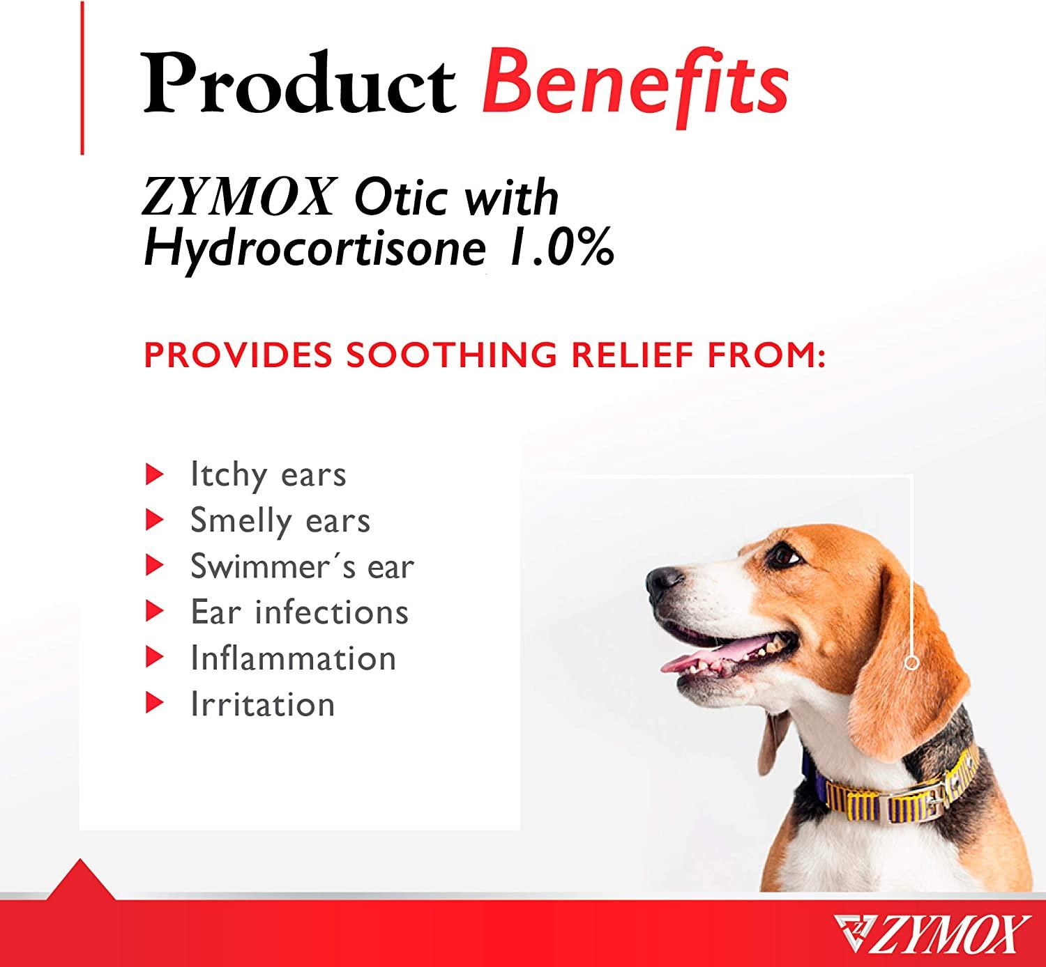 Zymox Pet King Brand Otic Pet Ear Treatment with Hydrocortisone 1.25 oz