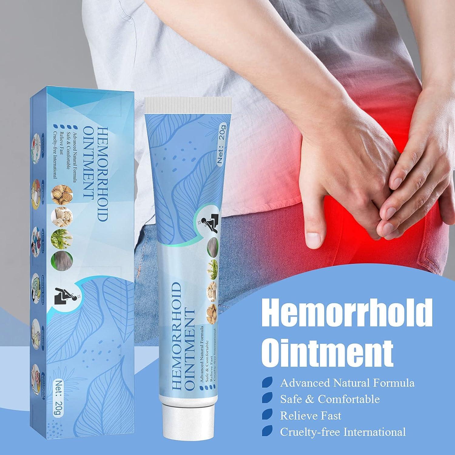 YUYTE Hemorrhoid Cream 0.7 Oz (3Pack) AntiItch Ointment for