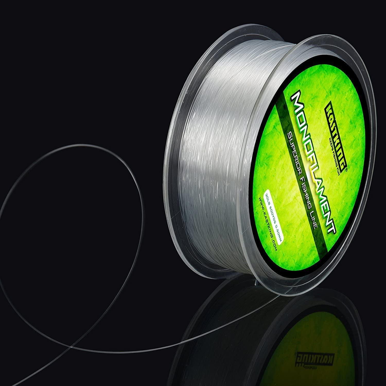 KastKing World's Premium Monofilament Fishing Line - Paralleled Roll Track  - Strong and Abrasion Resistant Mono Line - Superior Nylon Material Fishing  Line - 2015 ICAST Award Winning Manufacturer 300Yds/4LB Ice Clear