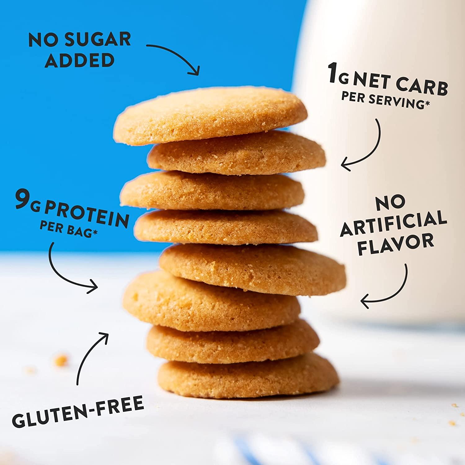 HighKey Sugar Free Cookies Vanilla Wafer 3 Pack Low Carb Keto Snack