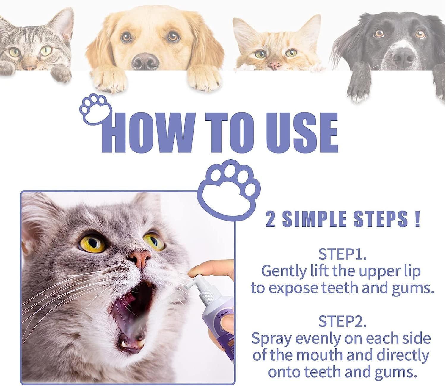 Pet Oral Spray Clean Teeth Pet Teeth Cleaning Spray Pet Mouth
