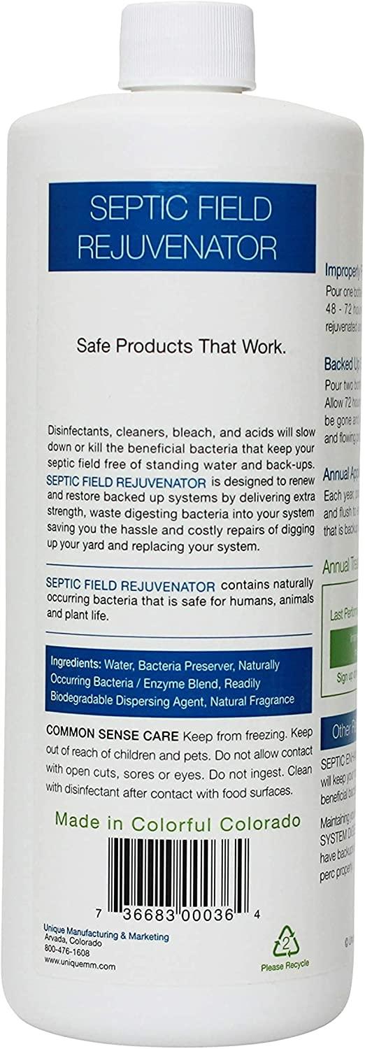 Septic Field Rejuvenator 32oz Emergency Bacteria Treatment for Septic