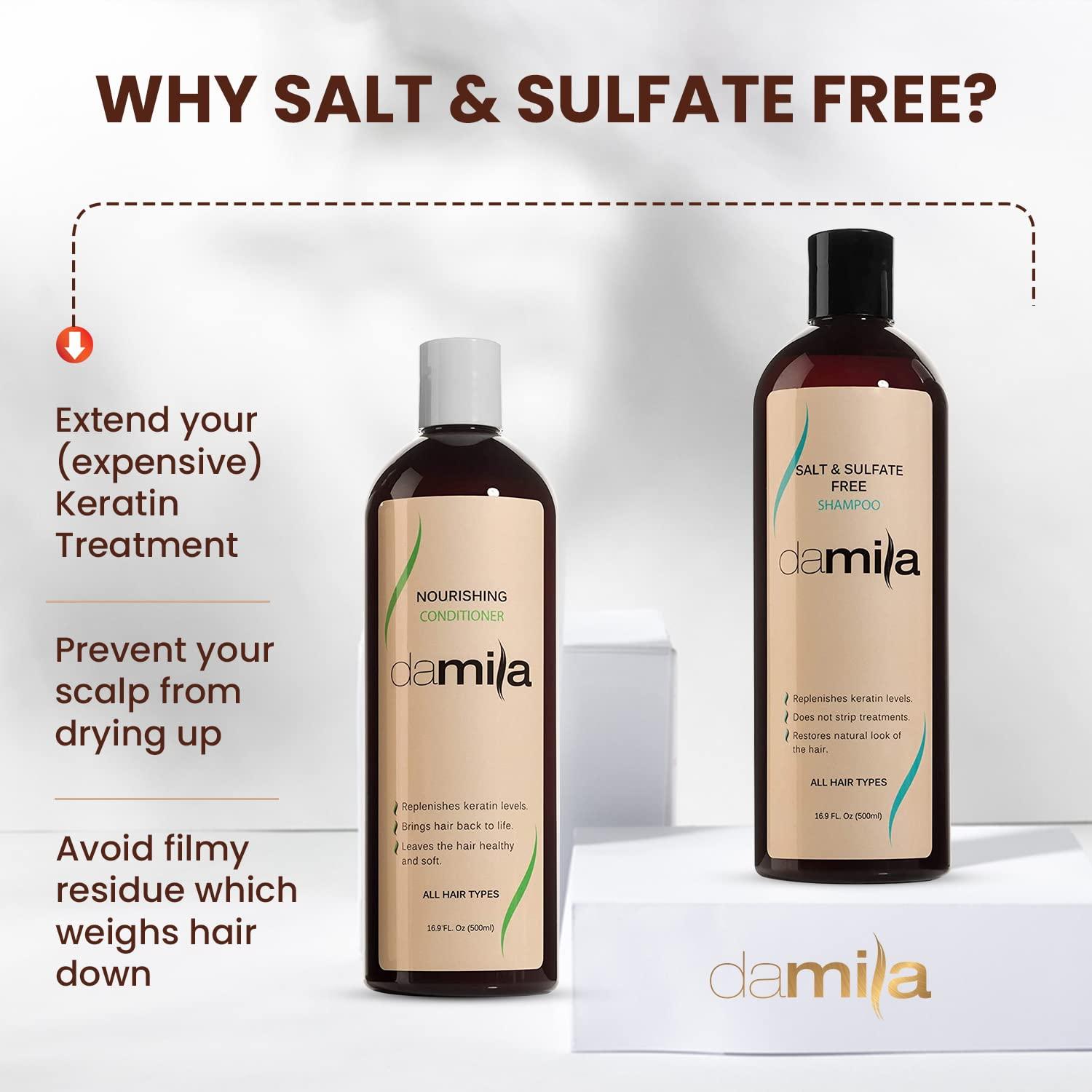 Damila Salt & Sulfate Free Shampoo & Conditioner Value Pack For