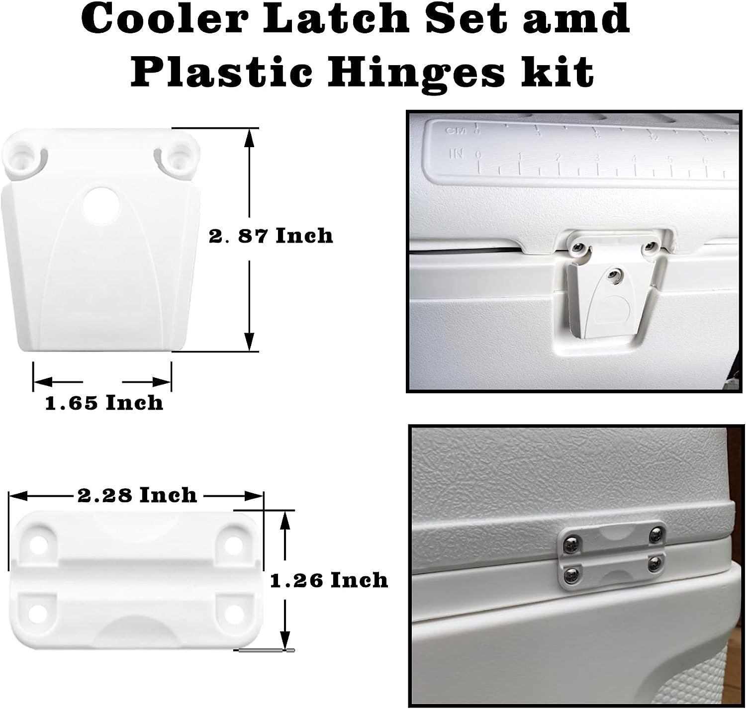 High Strength Cooler Hinge and Latch Kit Replacement Parts for Ice Chests Repair & Replace