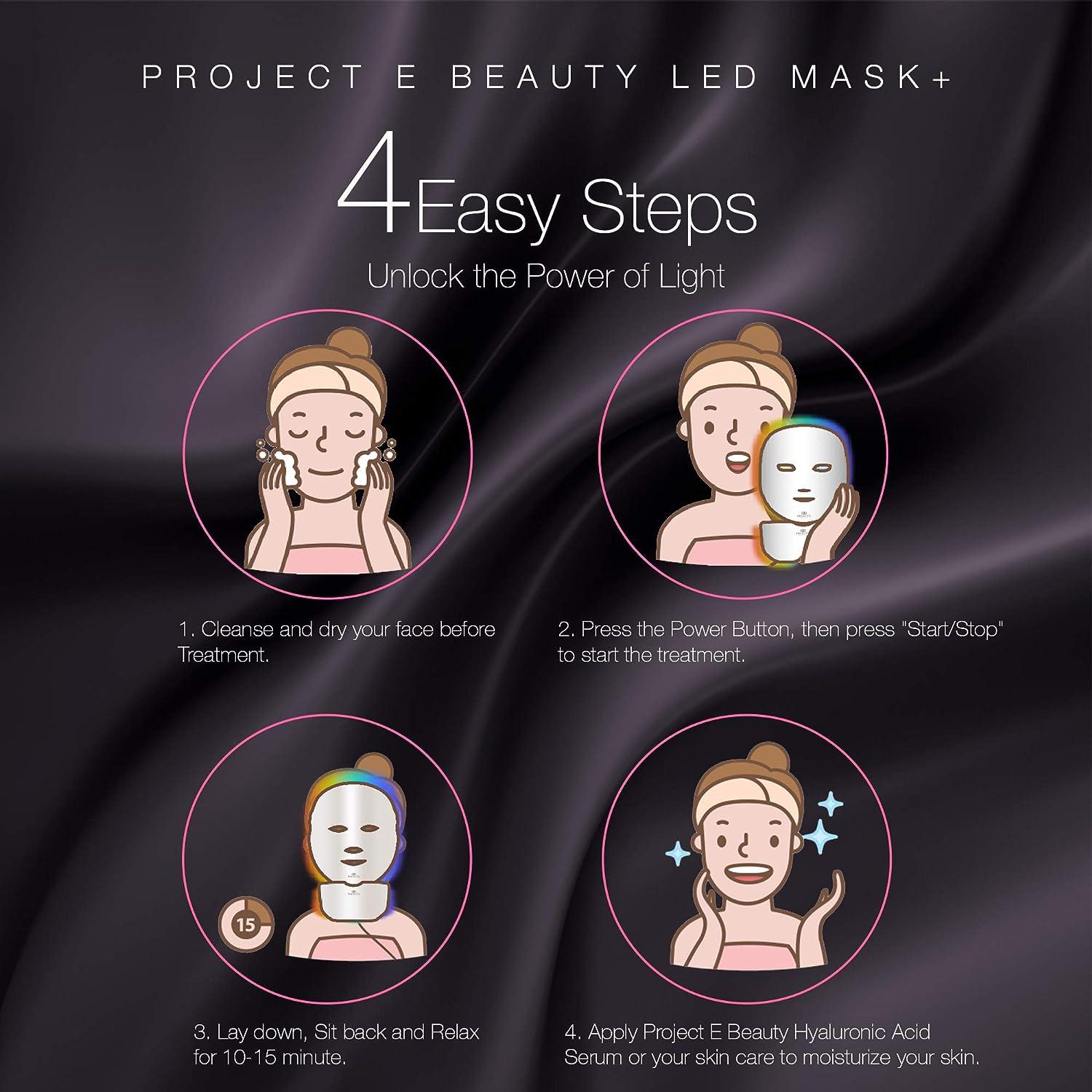 Project E Beauty 7色LED Amazon.com : Project E Beauty LightAura LED Face Mask 7