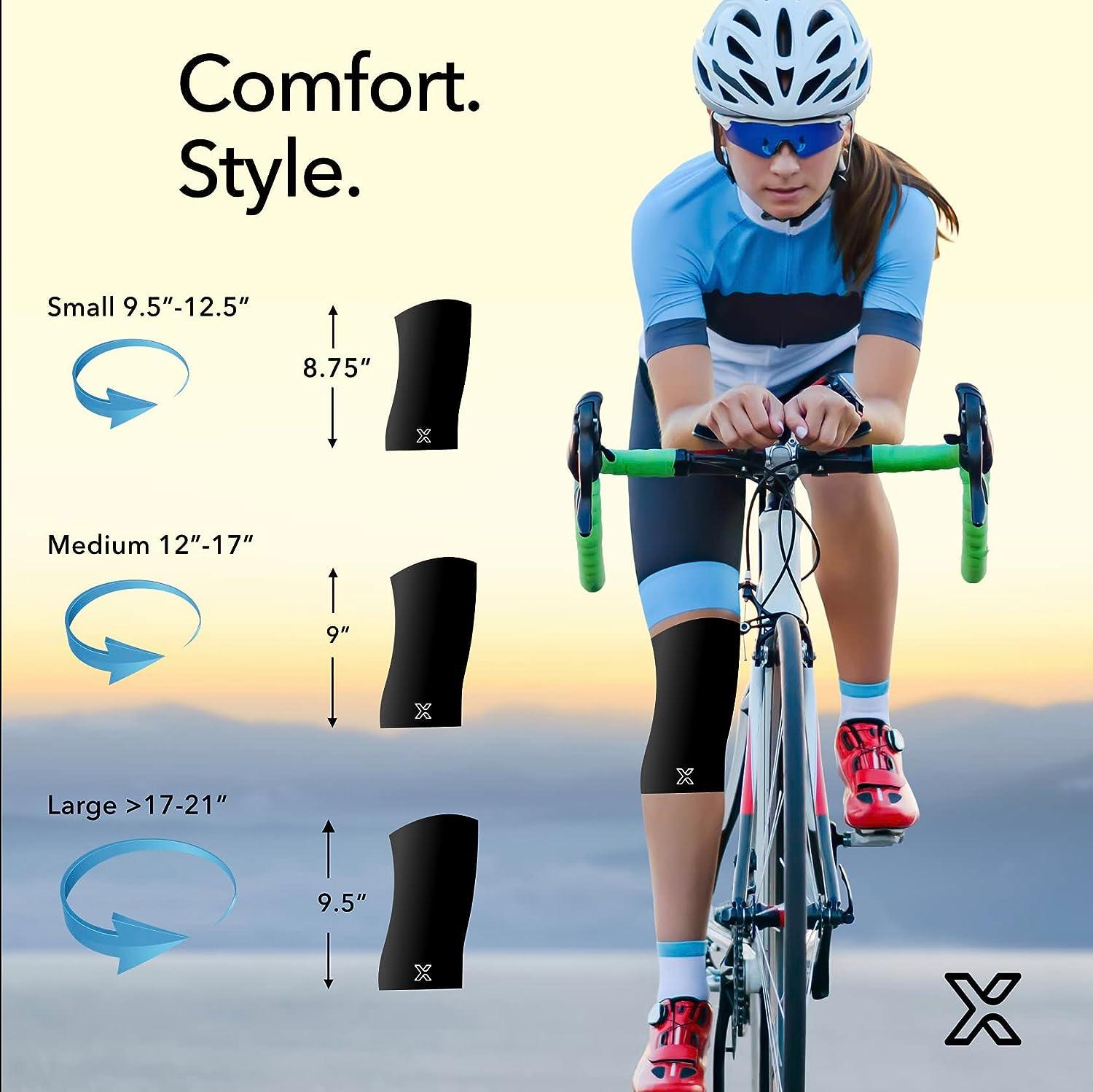 Body Helix Full Knee Compression Sleeve for Pain Relief Arthritis