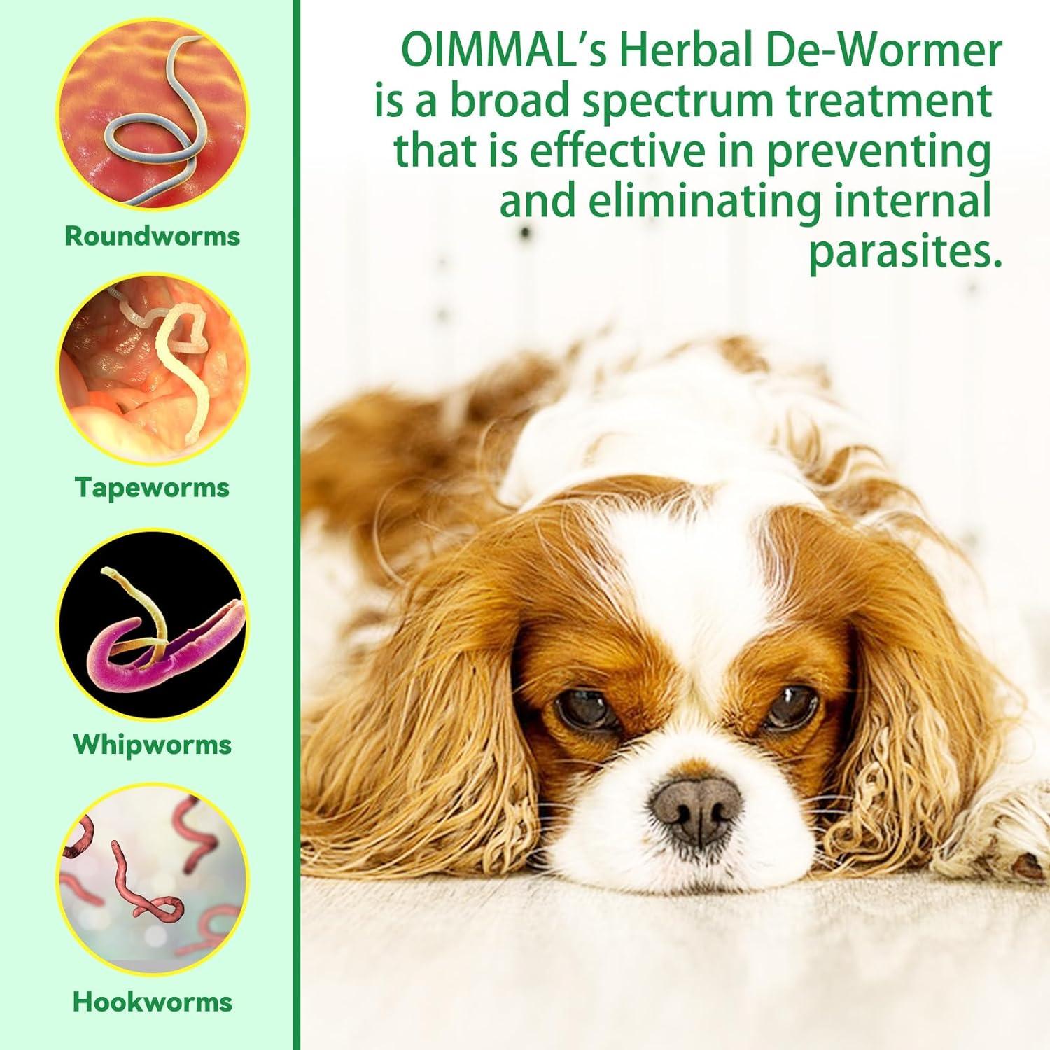 Liquid Herbal Dewormer for Dogs 60ml Natural Worming Treatment for Dogs
