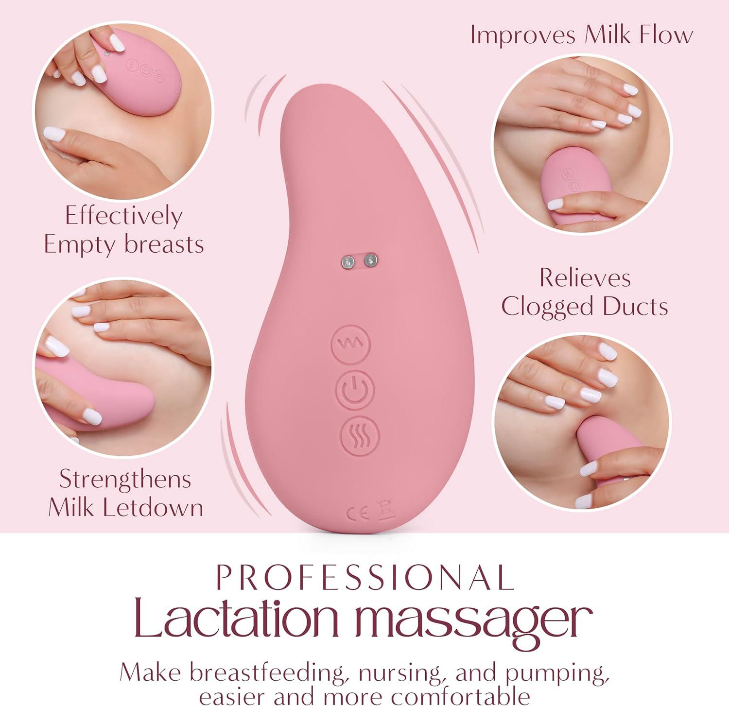 IDEALY Lactation Massager - Breastfeeding Support Kit for Nursing Moms | Vibrating Massager with Heat & Therapy Pads for Milk Flow & Clogged Duct Relief | Buy Now with Express International Delivery | GoSupps.com IDEALY Lactation Massager - Breastfeeding Support Kit for Nursing Moms | Vibrating Massager with Heat & Therapy Pads for Milk Flow & Clogged Duct Relief | Buy Now with Express International Delivery | GoSupps.com