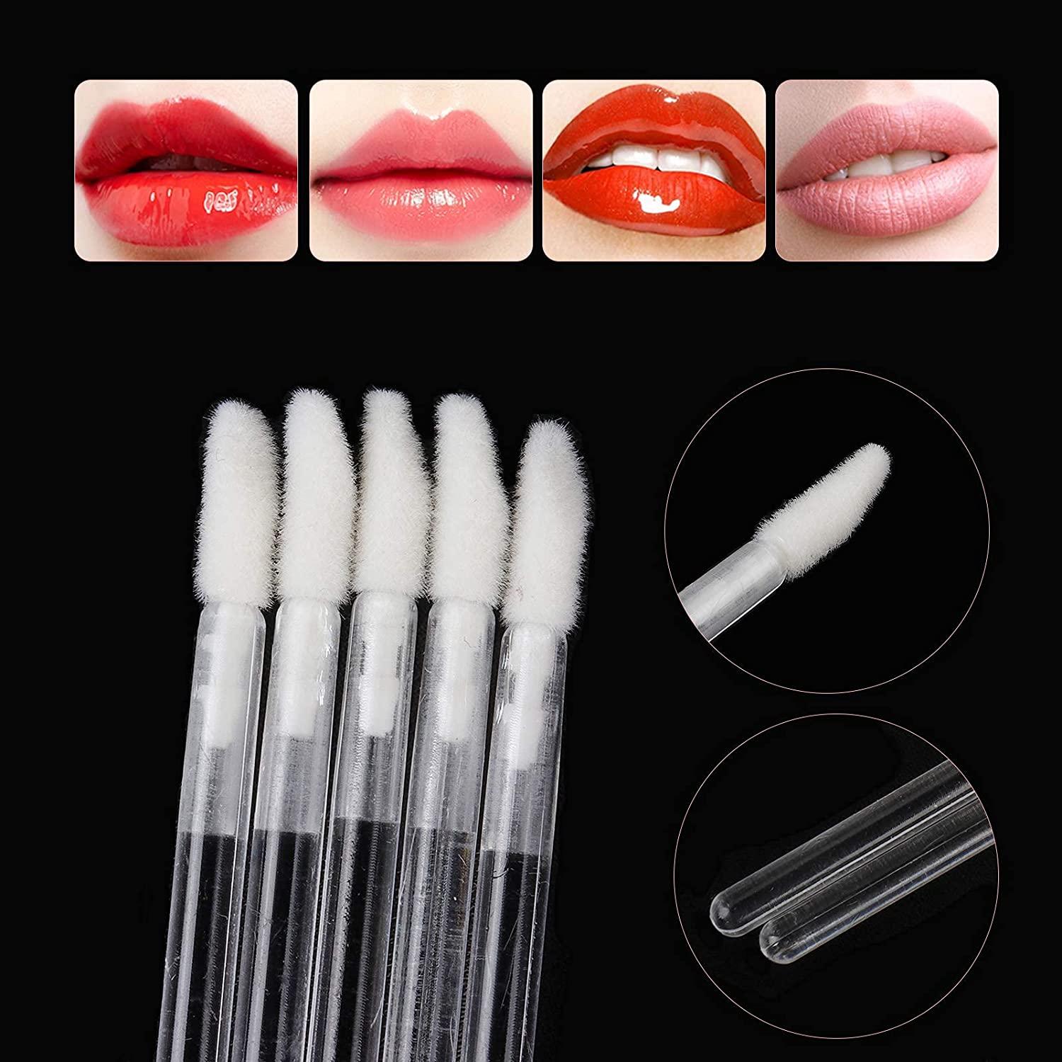 300 Pack Lip Gloss Applicators Disposable Lipstick Wands Bulk Lip Brush