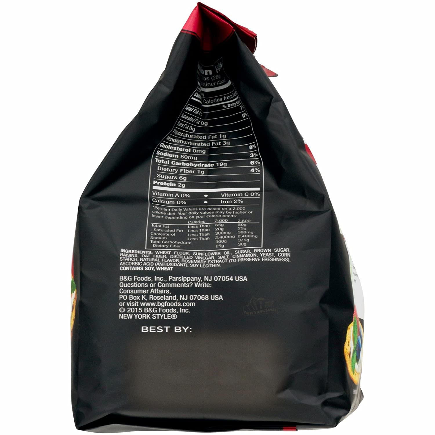 New York Style Bagel Crisps CINNAMON RAISIN, 7.2 Ounce -(Pack of 3