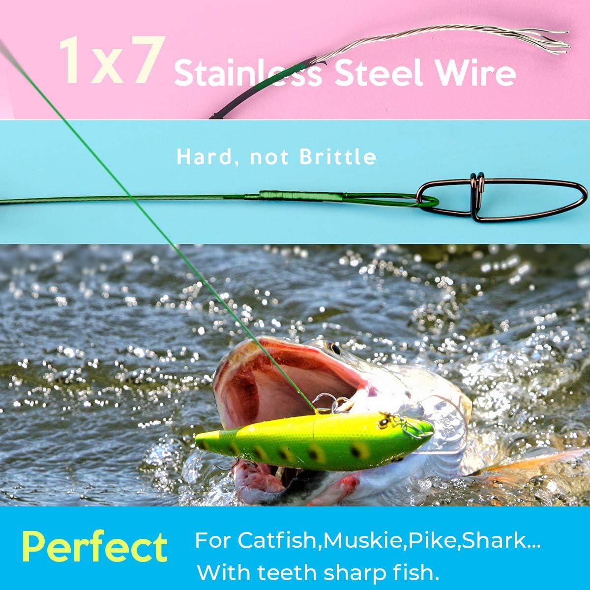 Scotank Fishing Leaders, Fish Line Stainless Steel Wire with