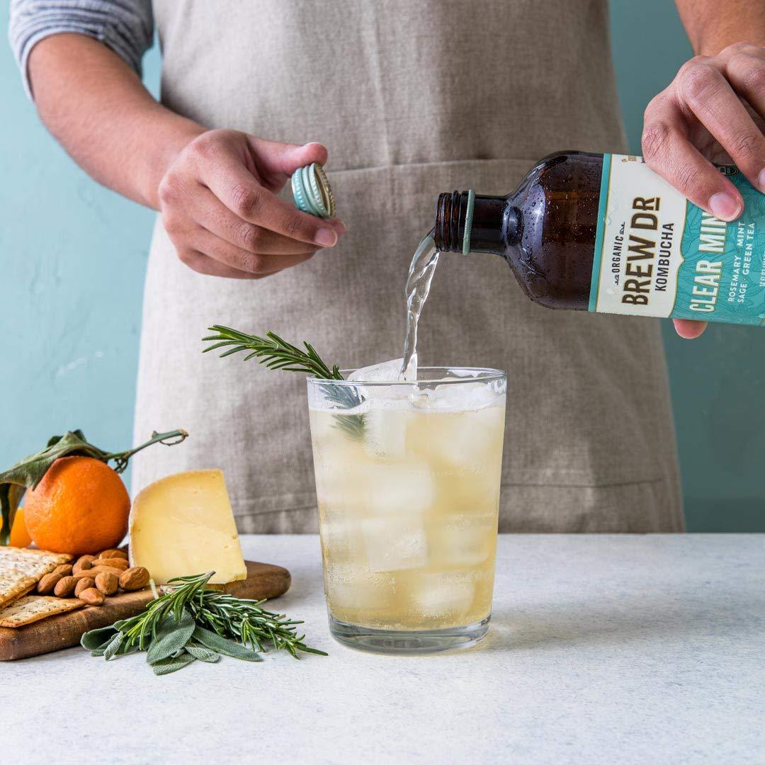 Brew Dr. Kombucha Clear Mind 14oz Refreshing and Organic Kombucha Drink