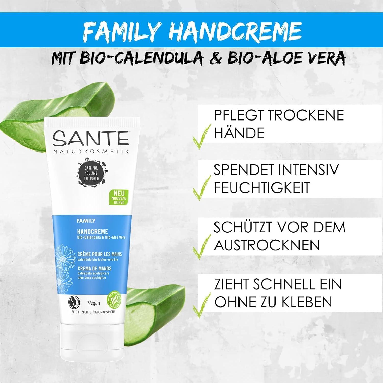 Sante Naturkosmetik Organic Hand Cream with Calendula & Aloe Vera - 100ml |  Natural Family Care - International Shipping Available | Buy Now with  Express International Delivery | GoSupps.com