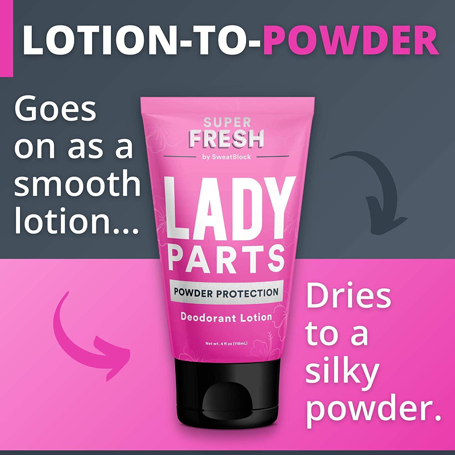 Lady Parts Feminine Hygiene Lotion For Breast, Private Parts, Crotch & Inner Thigh to Stop Odor