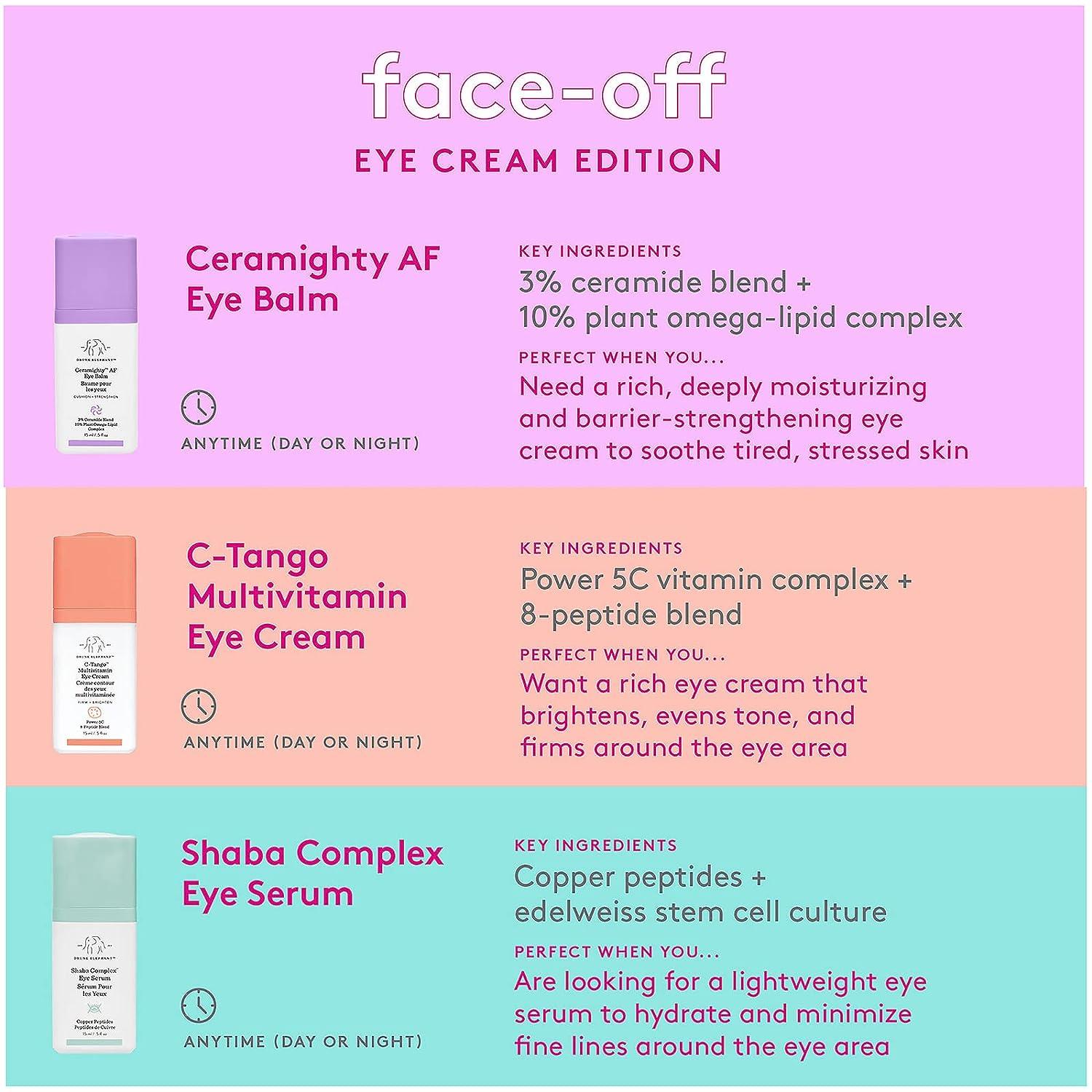 Drunk Elephant Ceramighty AF Eye Balm Soothing Strengthening Under