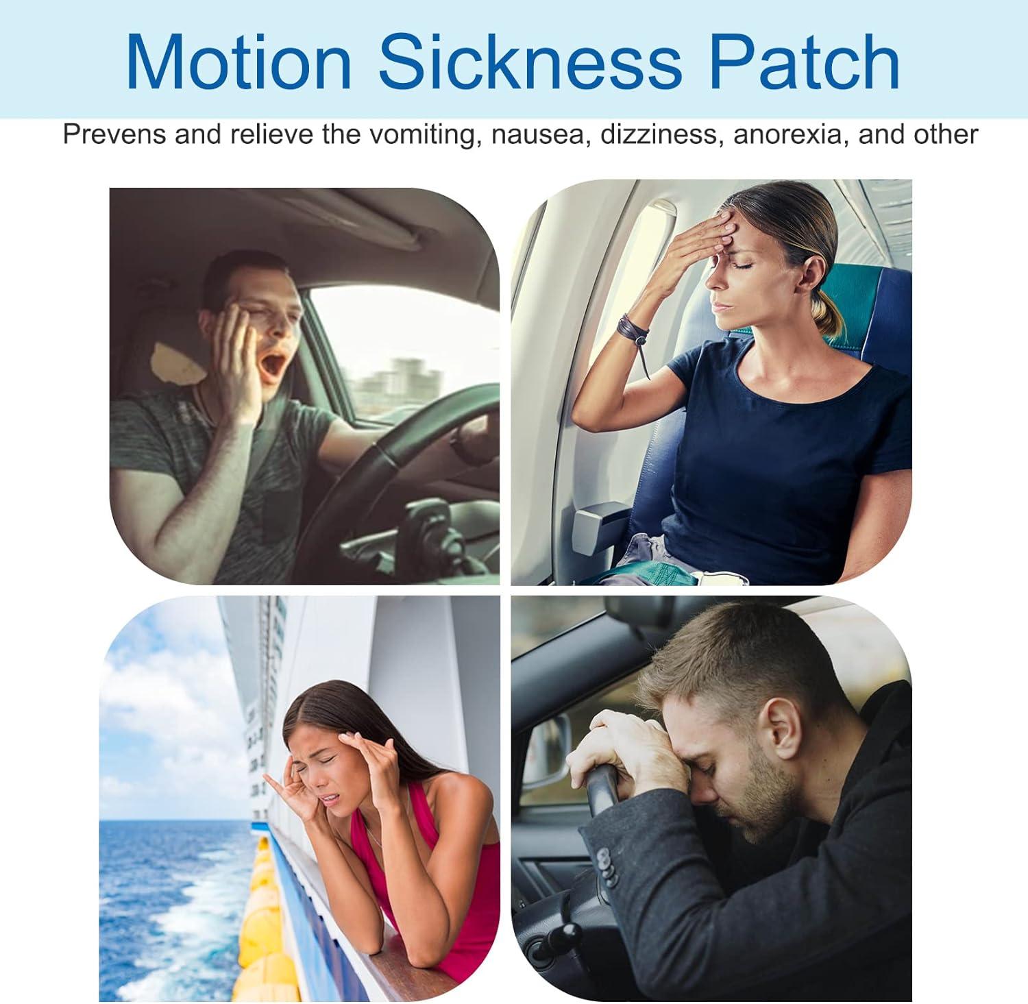 CLOXENY Motion Sickness Patches 40 Count Motion Sickness Patch for Cruise/Dizziness/Vertigo