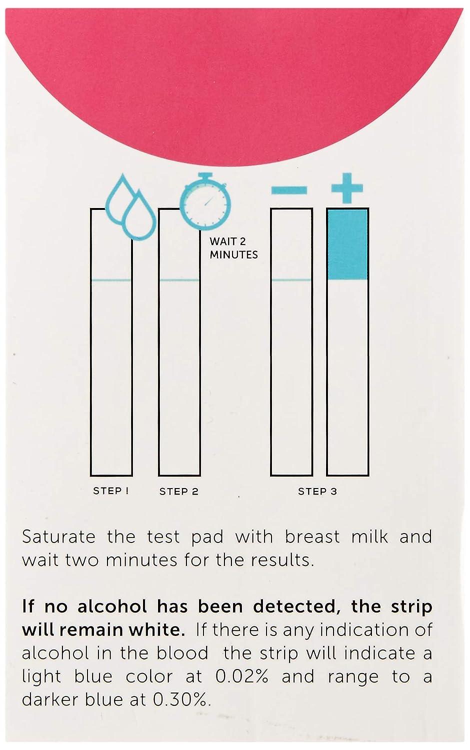 Miloo Breastmilk Alcohol Test Strips 12 Pack Quick, Reliable