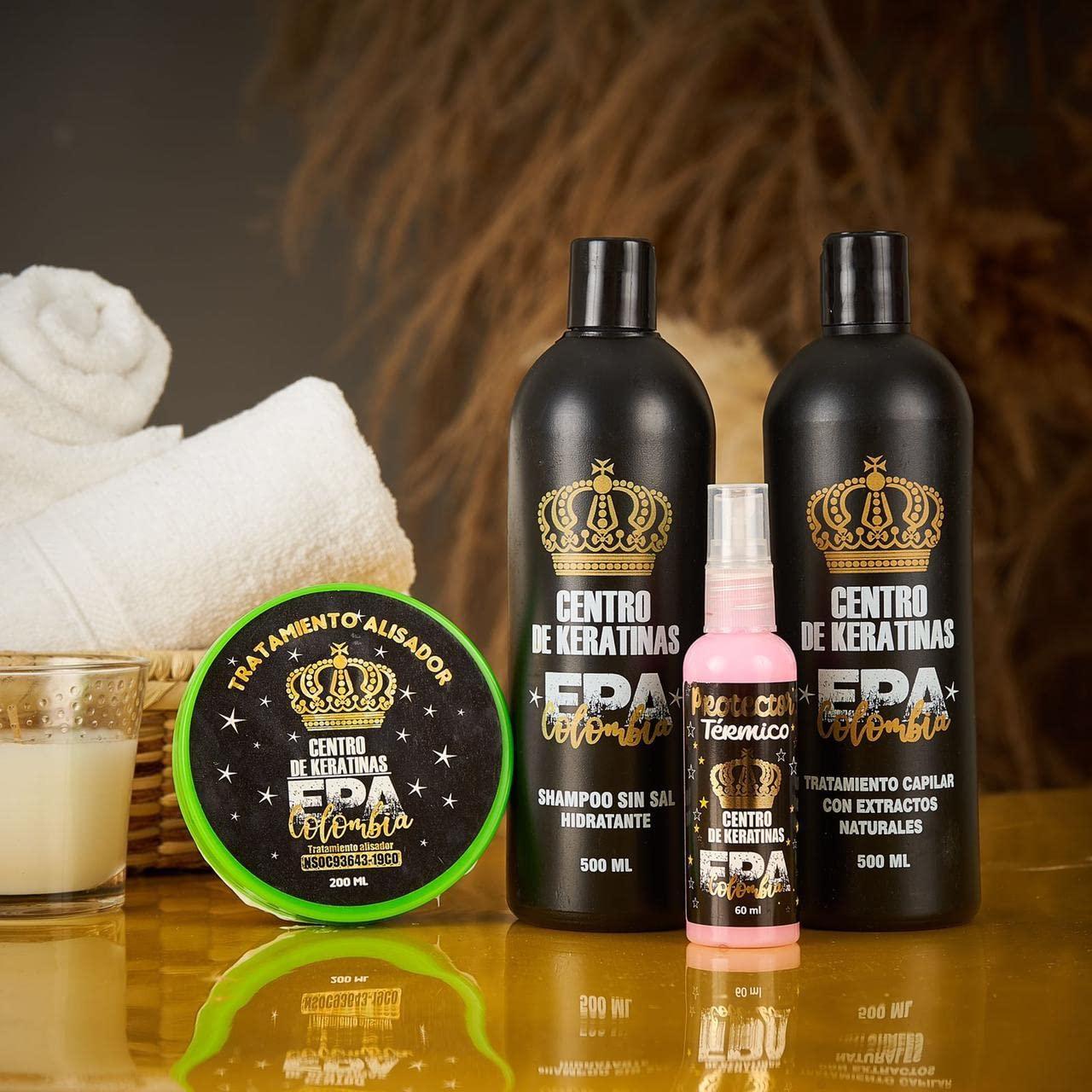 EPA COLOMBIA KERATINA Set Shampoo. Conditioner Brush Keratin