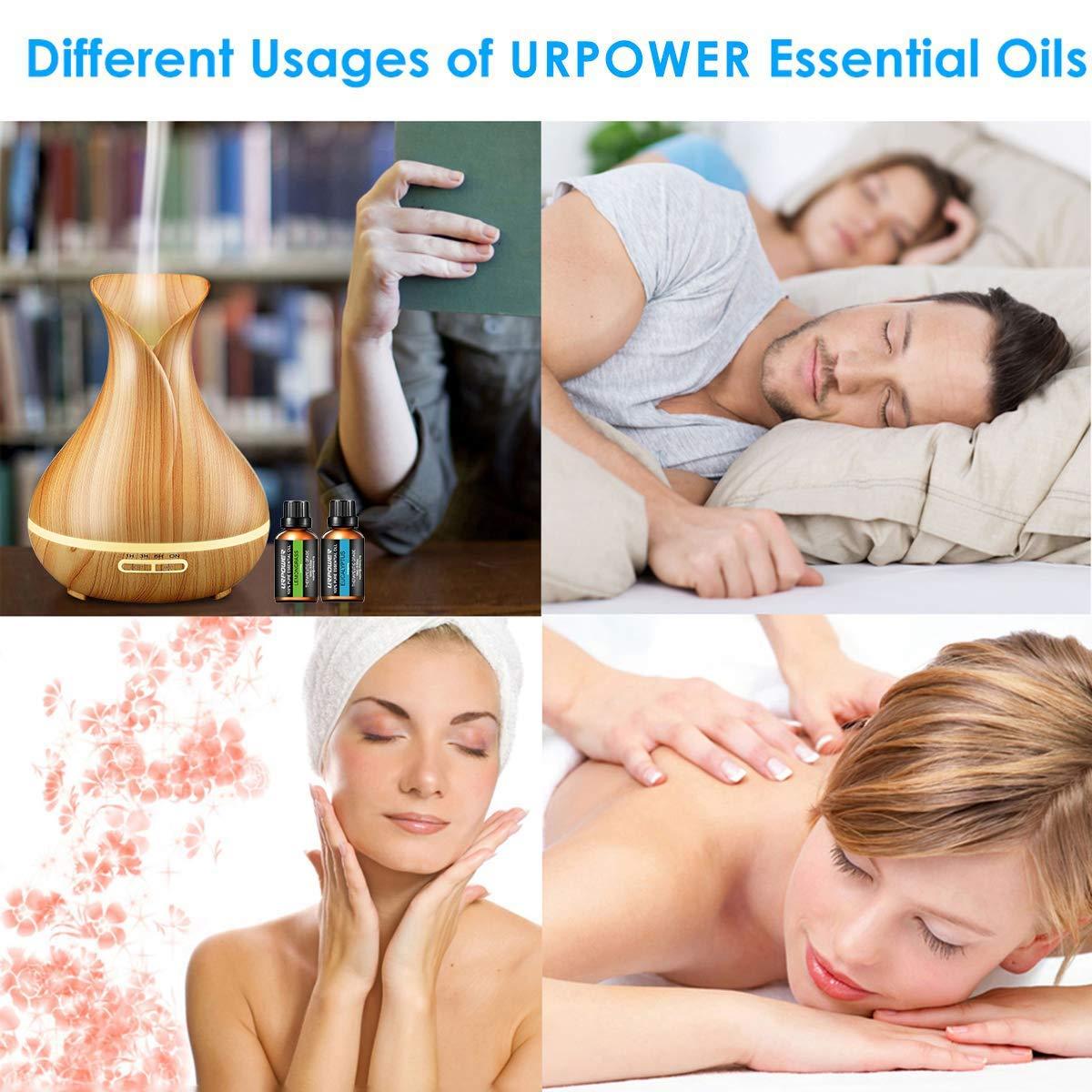 URPOWER Essential Oil Diffuser 2nd Gen 300ml Aroma