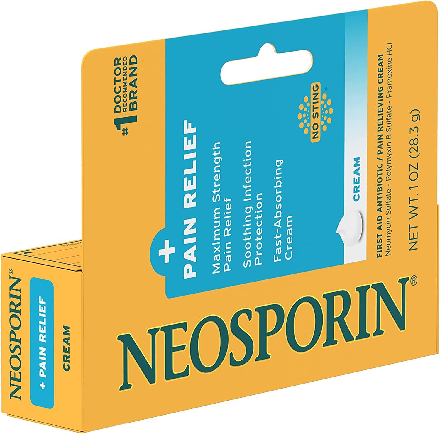 Neosporin + Pain Relief Dual Action Cream, 1 Oz