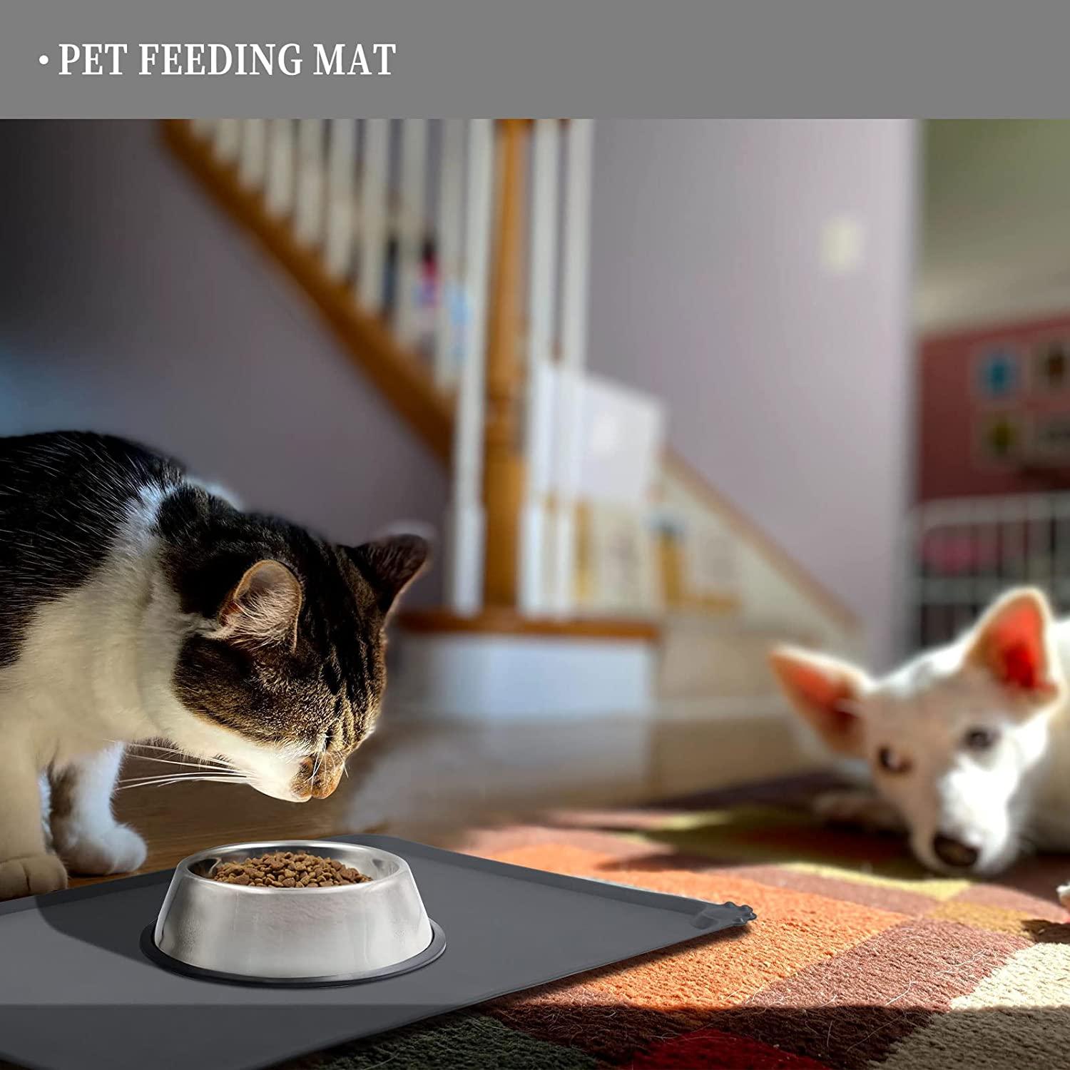 Cat food bowl mat clearance