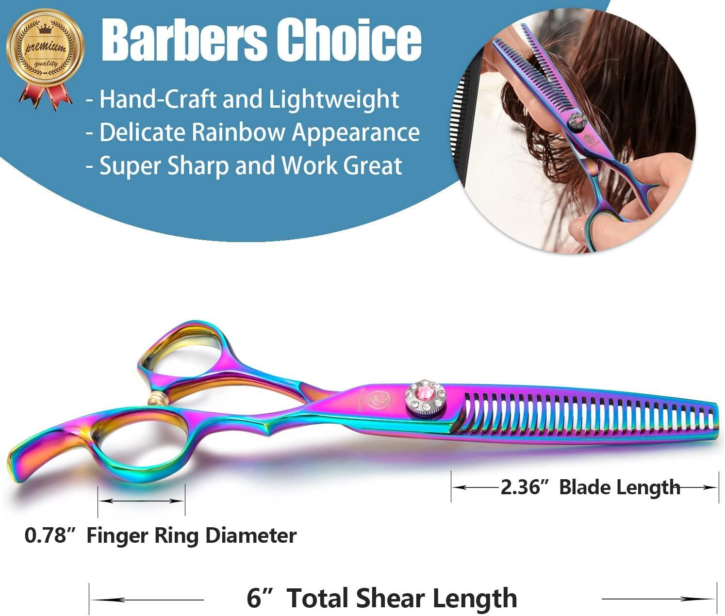 Double Sided Thinning Shears Double Teeth Thinning Shears Dual Blade