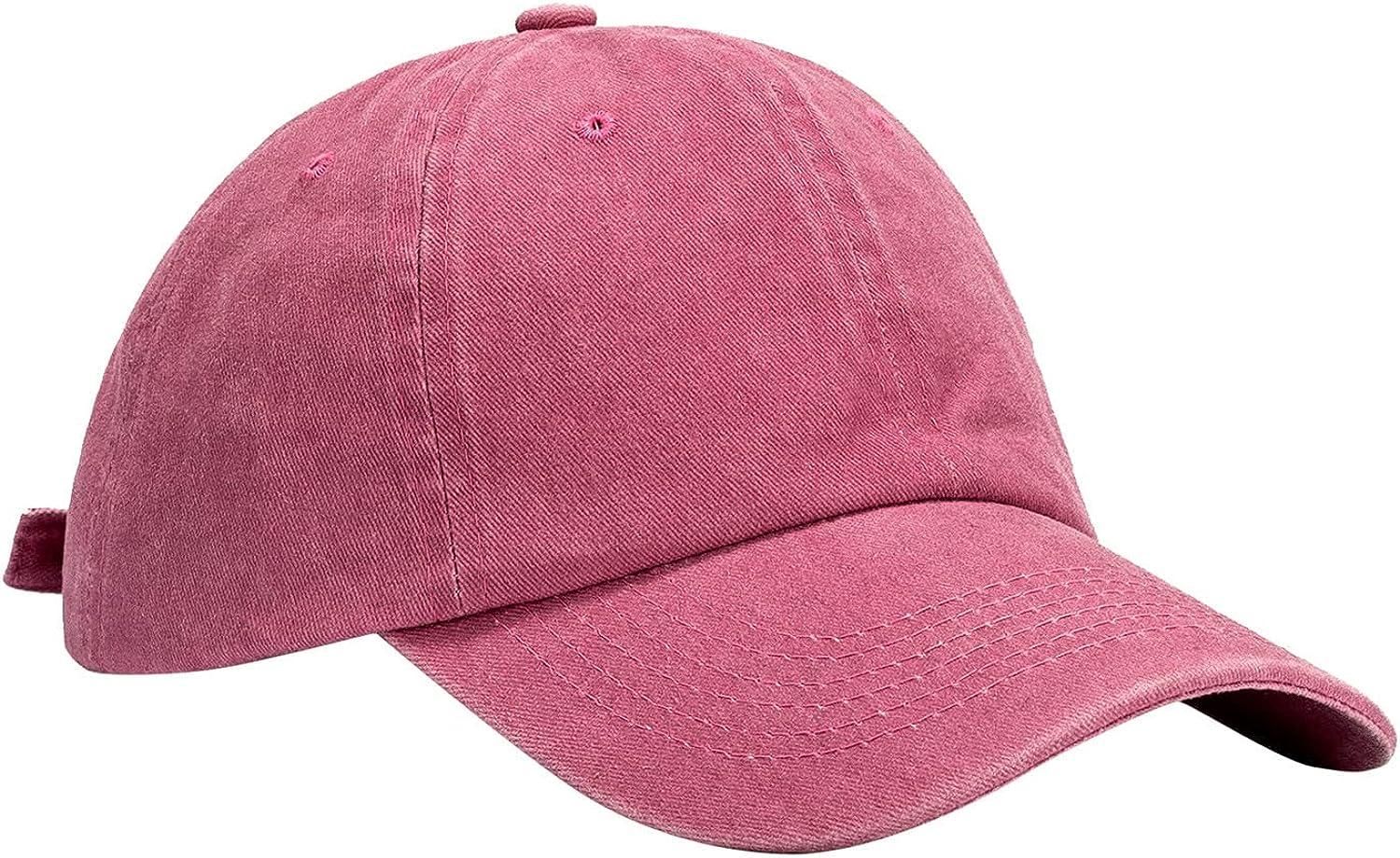 Outdoors Summer Hat Summer Sports Color Solid Baseball 2PC Casual Cap Mens  Baseball Caps Hard Hat Patch A - Pink One Size