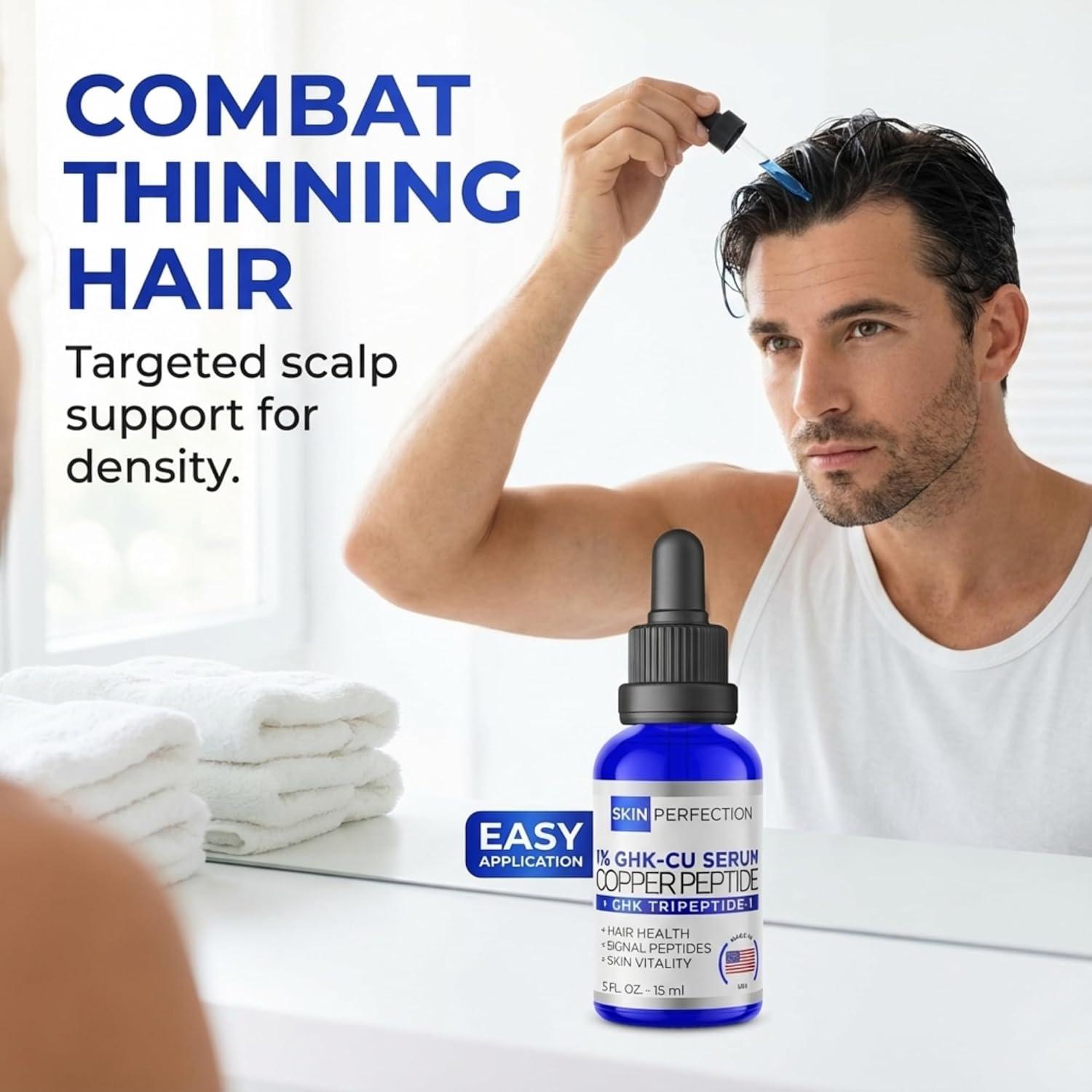 human clinical trials ghk-cu hair growth Copper Peptide Anti-Aging Serum Booster for DIY Face Cream & Hair Tonic |  GHK-Cu Tripeptide-1 for Youthful Skin, Collagen Boost, and Anti-Wrinkle  Results | Buy Now with Express International Delivery