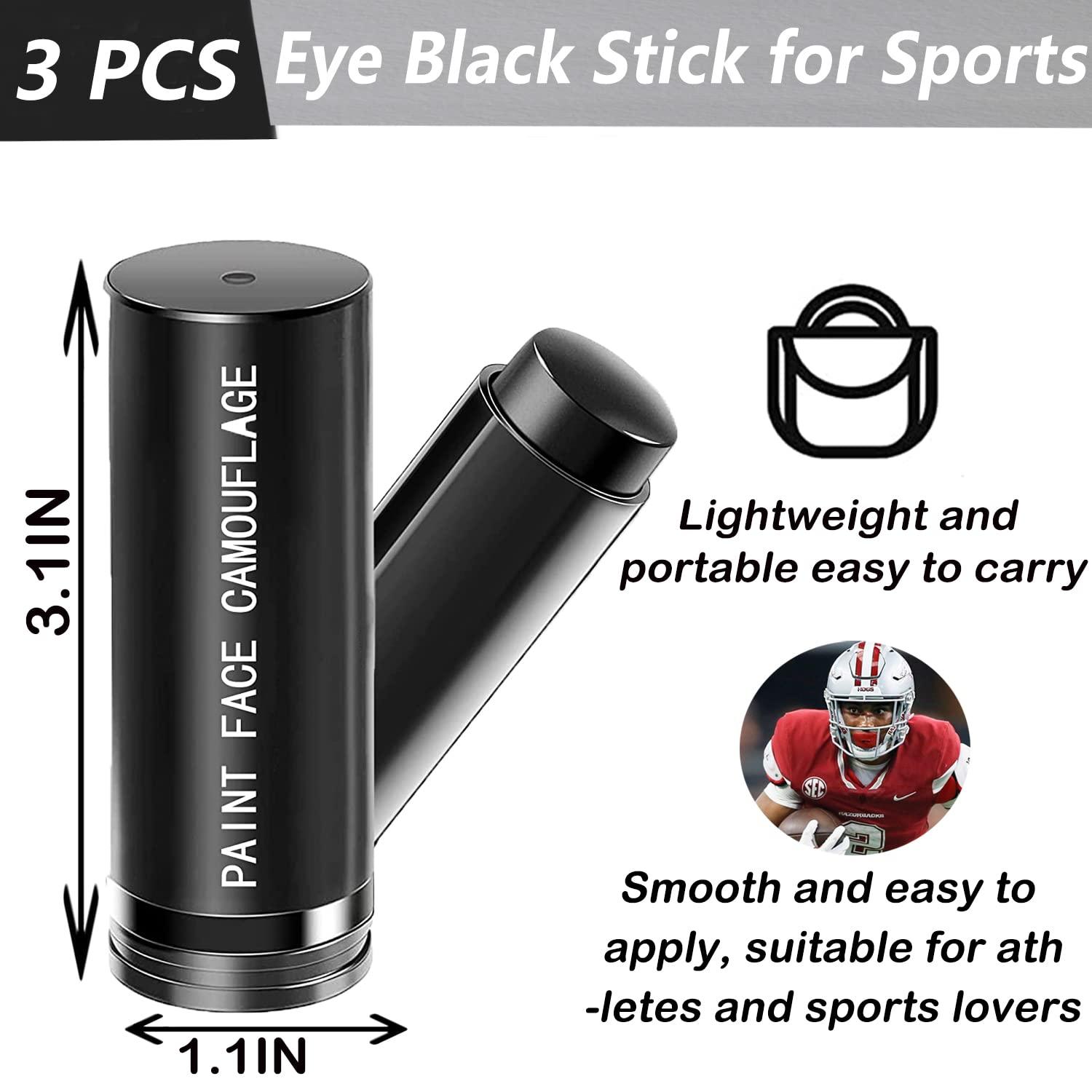  3PCS Sports Eye Black Stick, Eyeblack Face Paint