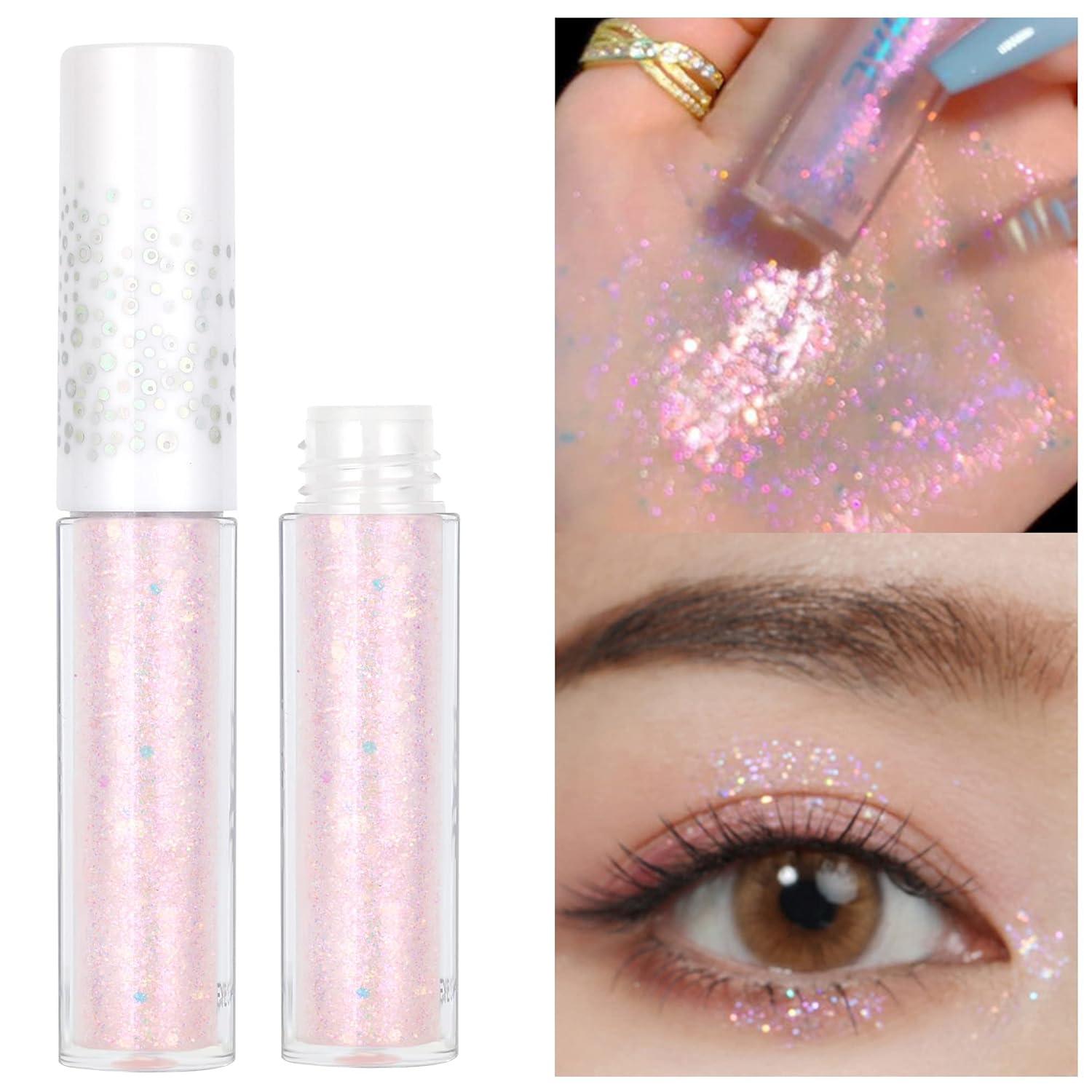 Geeneiya Liquid Glitter Eyeshadow Korean Makeup Under Eye Shadow