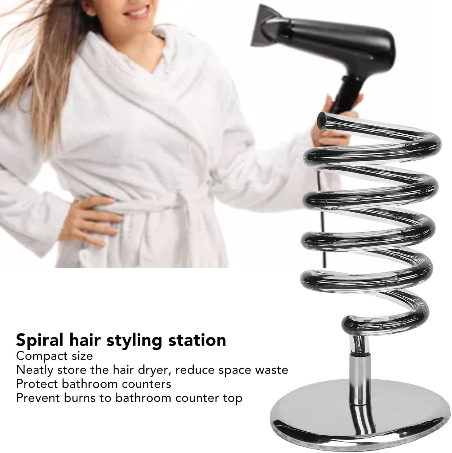 Spiral Hair Styling Station Compact Acrylic Spiral Salon Blow