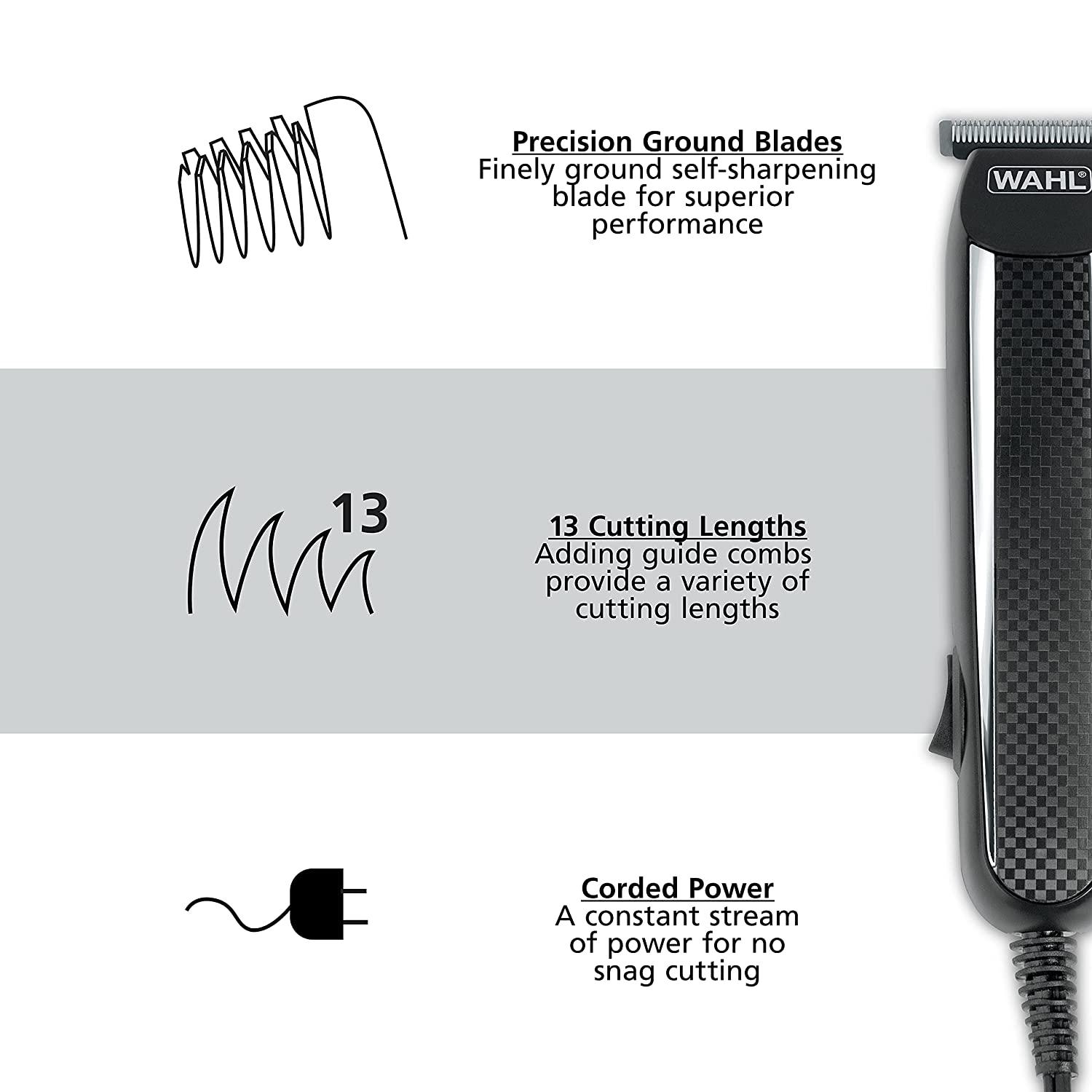 Wahl PowerPro Corded Beard Trimmer Kit for Men Model 9686 Grooming Detailer for Beard