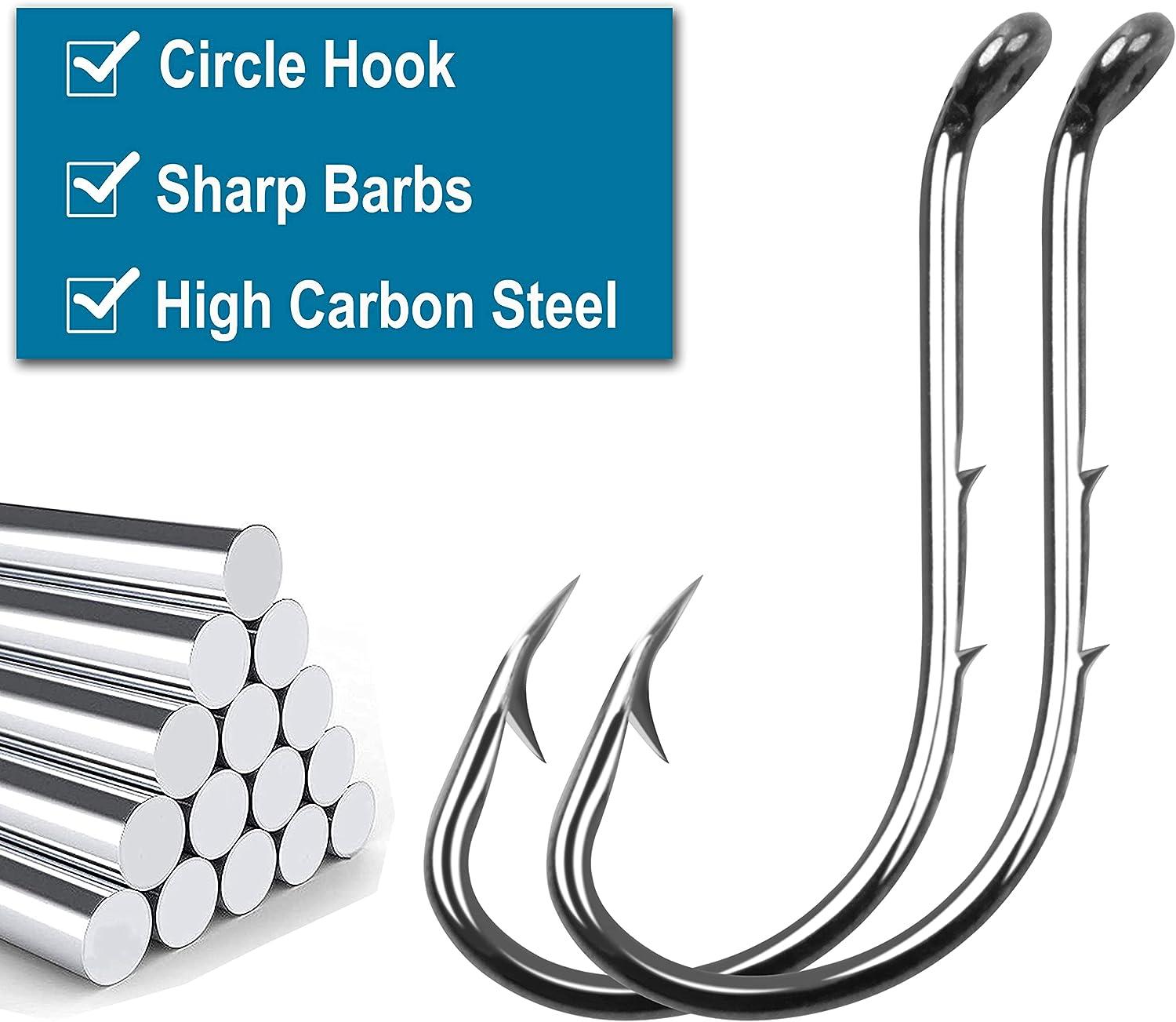  Fishing Hooks 100pcs Carbon Steel Fishing Hooks Black
