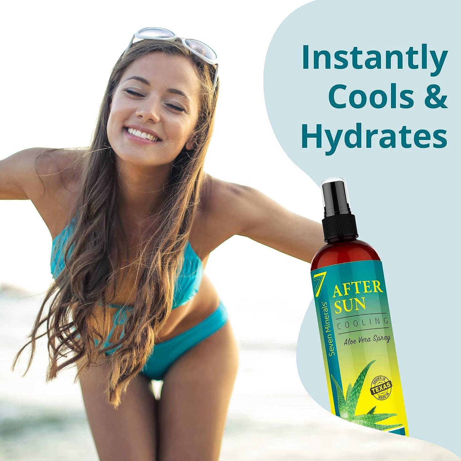 Freshly Cut Texas Aloe Cooling After Sun Spray with Aloe Vera - Instant  Sunburn Relief for Skin & Face, with Cucumber & Vitamin E (12 Fl Oz) | Buy  Now with Express