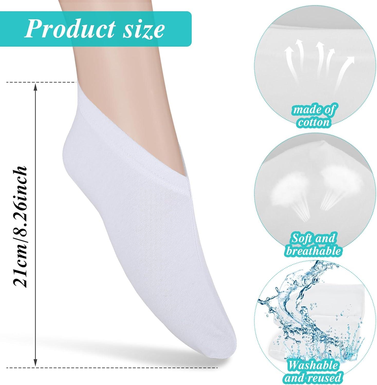Pairs Moisturizing Socks Overnight Spa Socks for Dry Feet Cotton