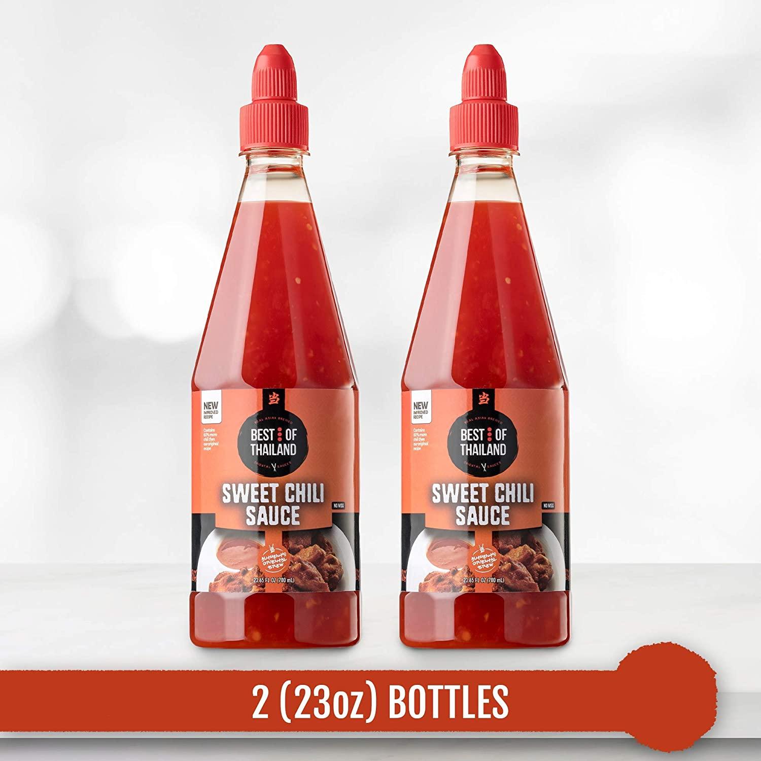 Best of Thailand Sweet Chili Sauce 2 Bottles of 23.65oz Real