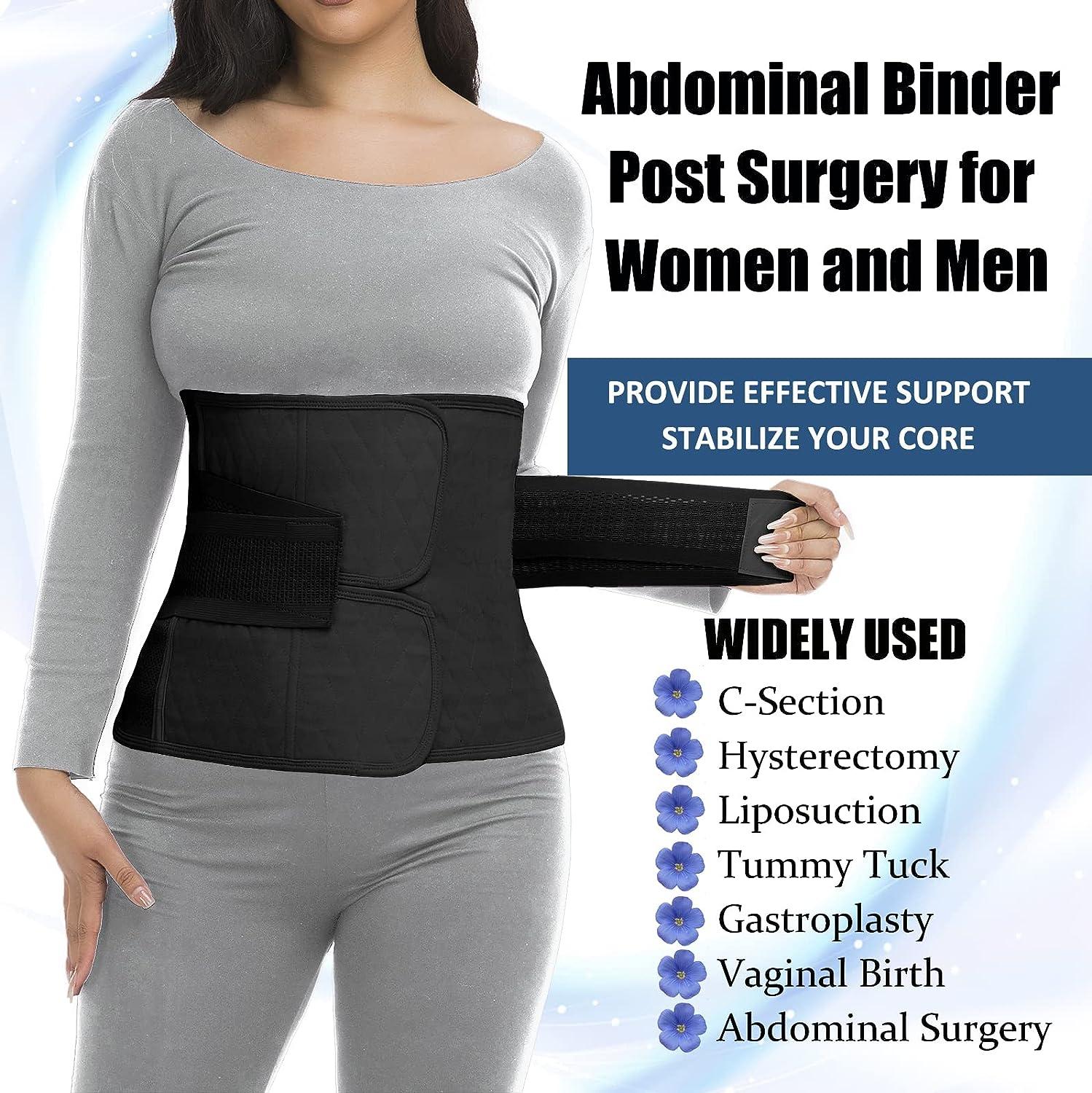  ChongErfei 2 in 1 Postpartum Belly Band - Recovery Belly/Pelvis  Belt Black Support Postpartum Belly Band,Black One Size : Health & Household