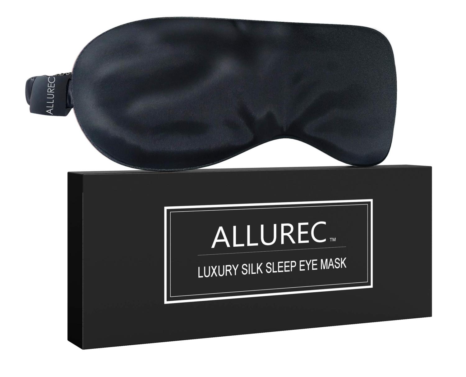 Silk Sleeping Mask - Black, Luxury and Comfort