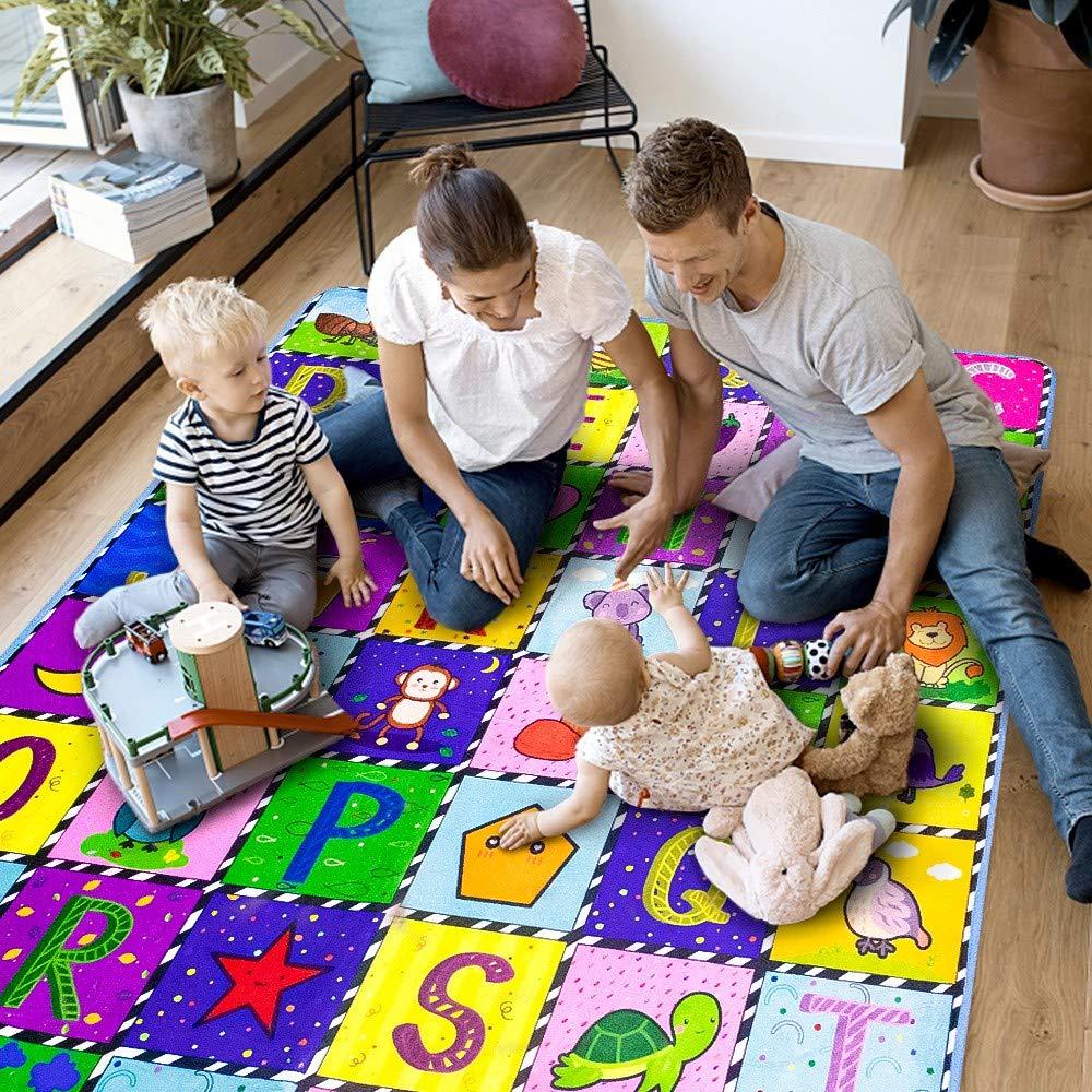 hun Het strand Nat teytoy Baby Cotton Play Mat, Baby Crawling Mat Super Soft Carpet Plush  Surface Non-Slip Design, Baby Floor Playmat for Kids Area Rugs Learning  Alphabet, Great Gift for Girls & Boys (59 x