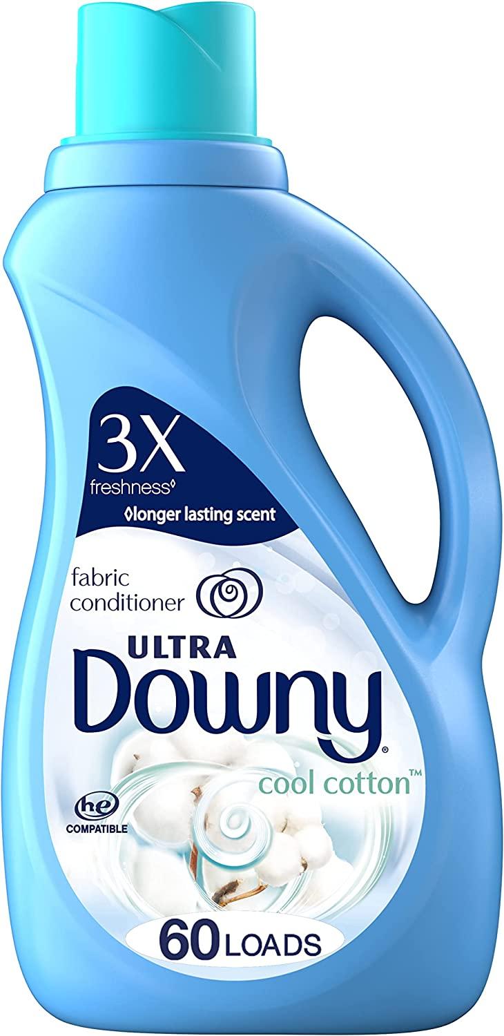 Downy Ultra Laundry Fabric Softener Liquid, Cool Cotton Scent, 120