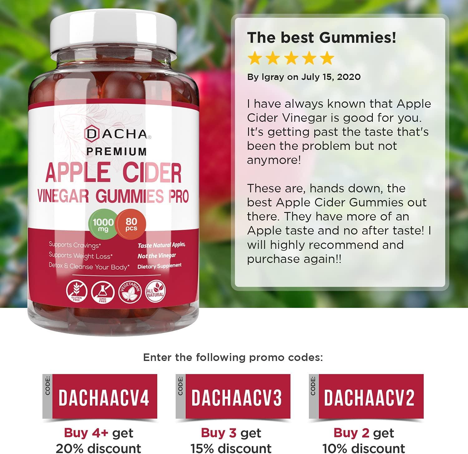 Apple Cider Vinegar Gummies - Raw and Unfiltered with the Mother
