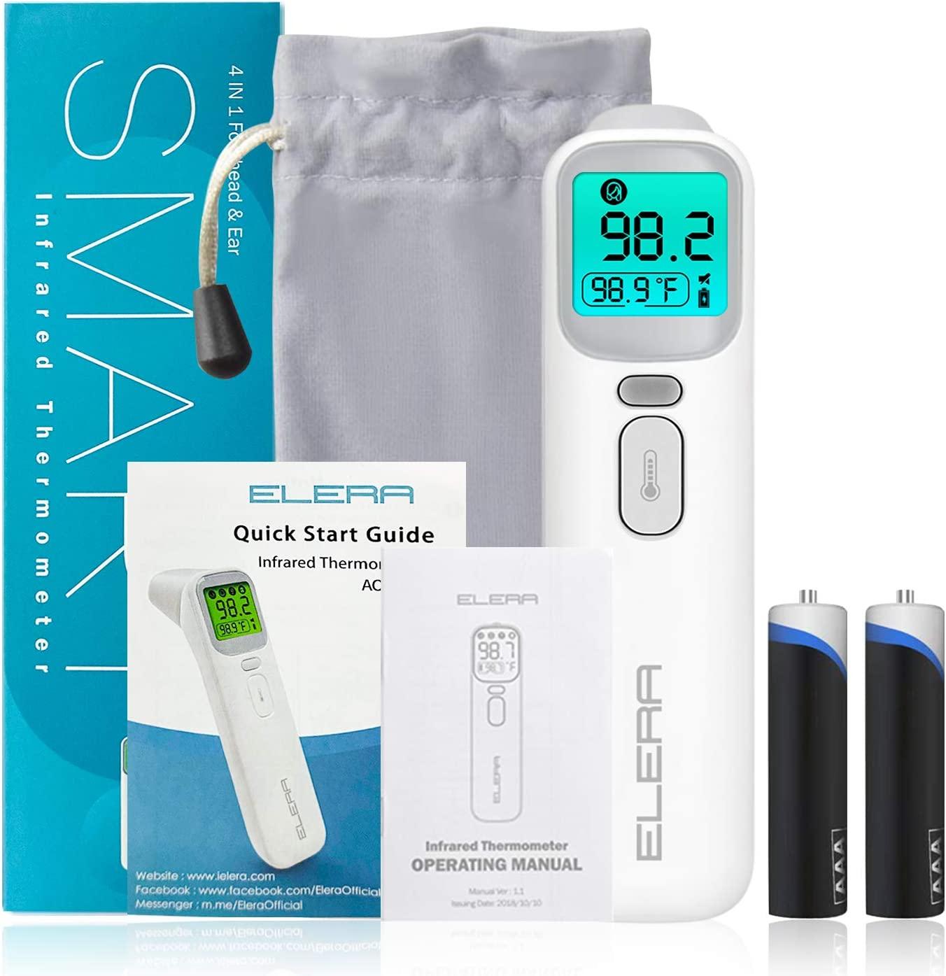 ELERA Ear and Forehead Thermometer, Infrared Thermometer for Baby