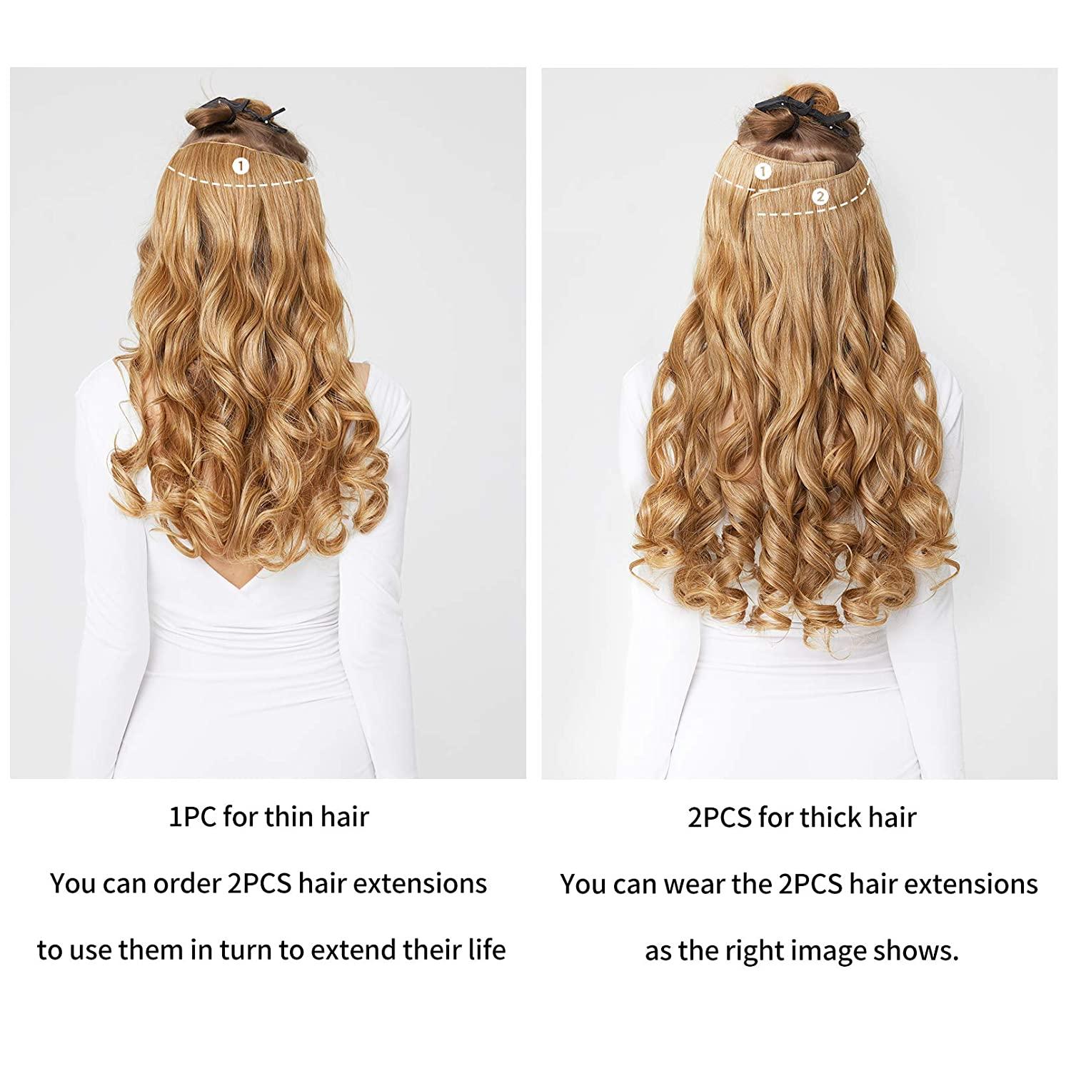Synthetic Clip-In Extensions For THINNING Hair