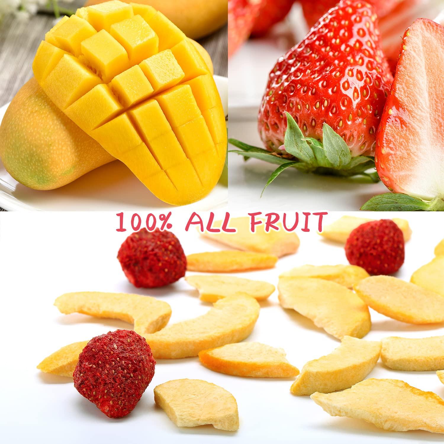 FreezeDried Mixed Fruit 12 Pack Non GMO, Kosher, No Added