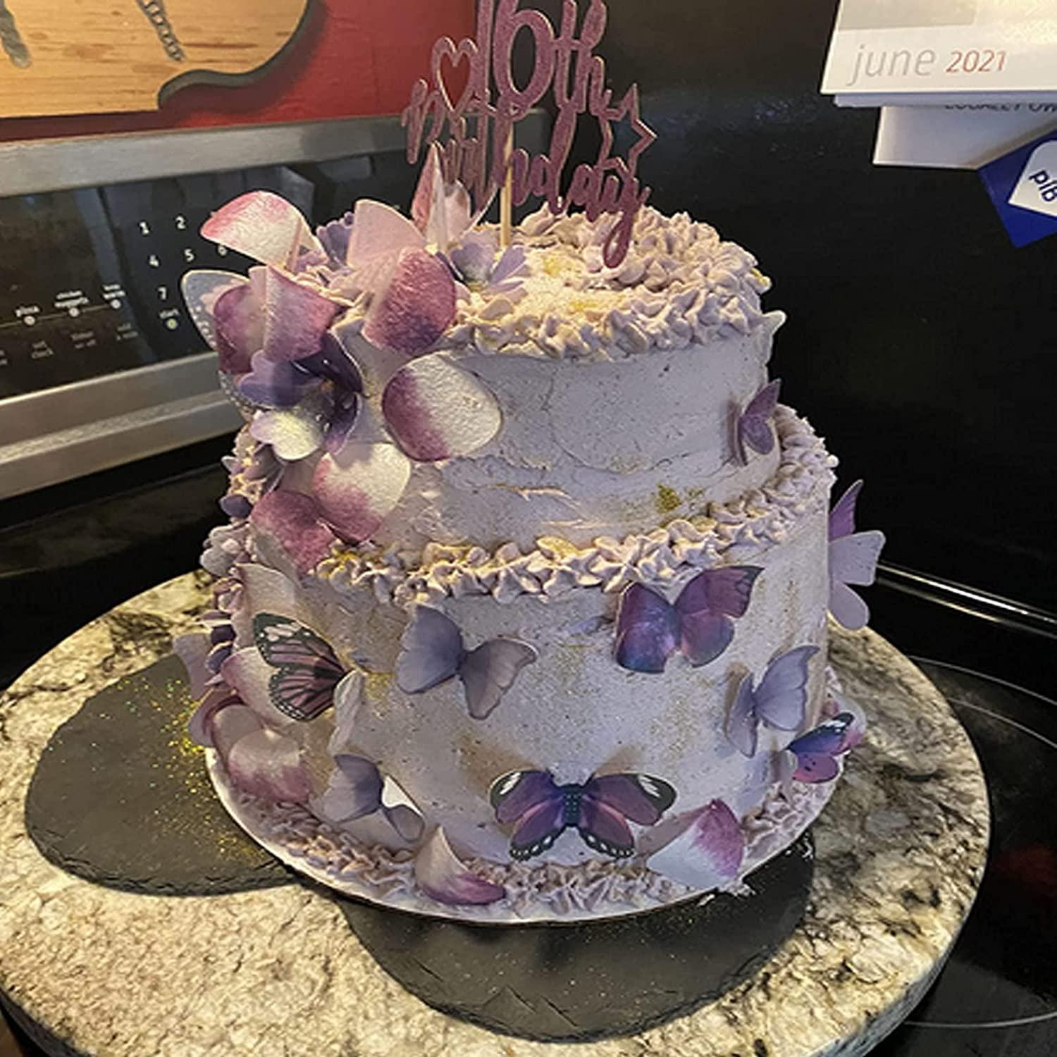 Louis Vuitton Violet Purple Edible Cake Toppers – Ediblecakeimage