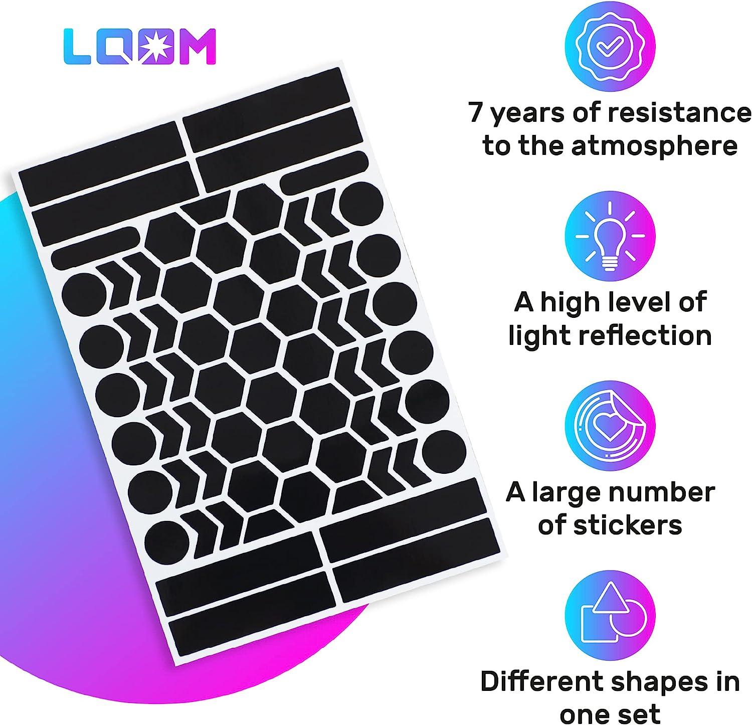 LOOM Reflective Stickers Mega Kit (101pcs Blue)• Nighttime Safety  Waterproof Self-Adhesive Decals for Helmets, Skateboard, Bike, Scooter,  E-Bike, Motorcycle & Strollers • Bright Colors - Yahoo Shopping